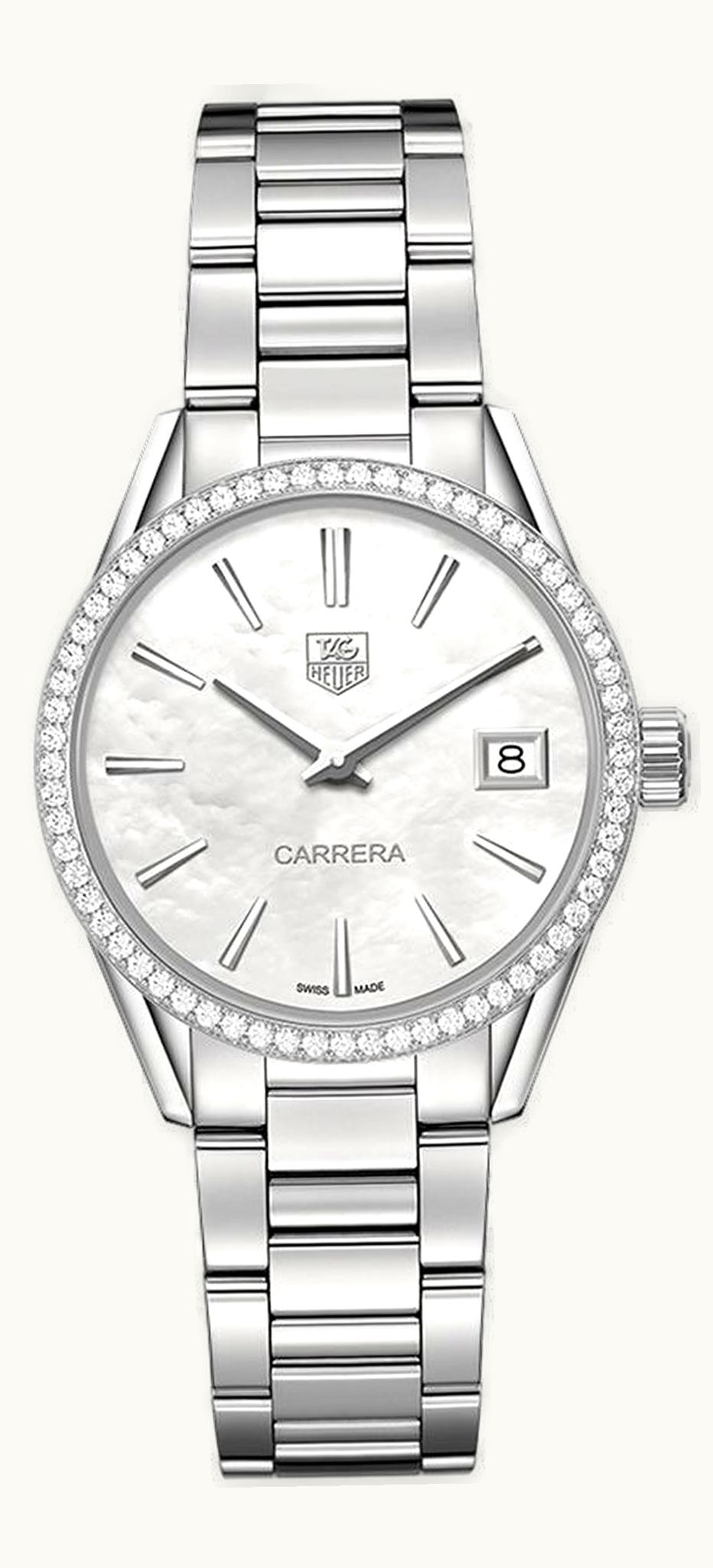 TAG Heuer Carrera Lady Quartz 32 Stainless Steel / Diamond / MOP / Bracelet
