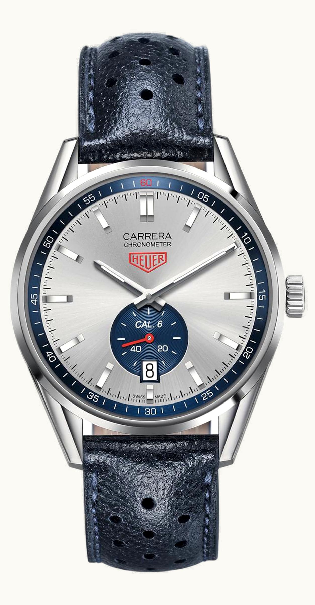 TAG Heuer Carrera Calibre 6 39 Stainless Steel / Silver / Calf
