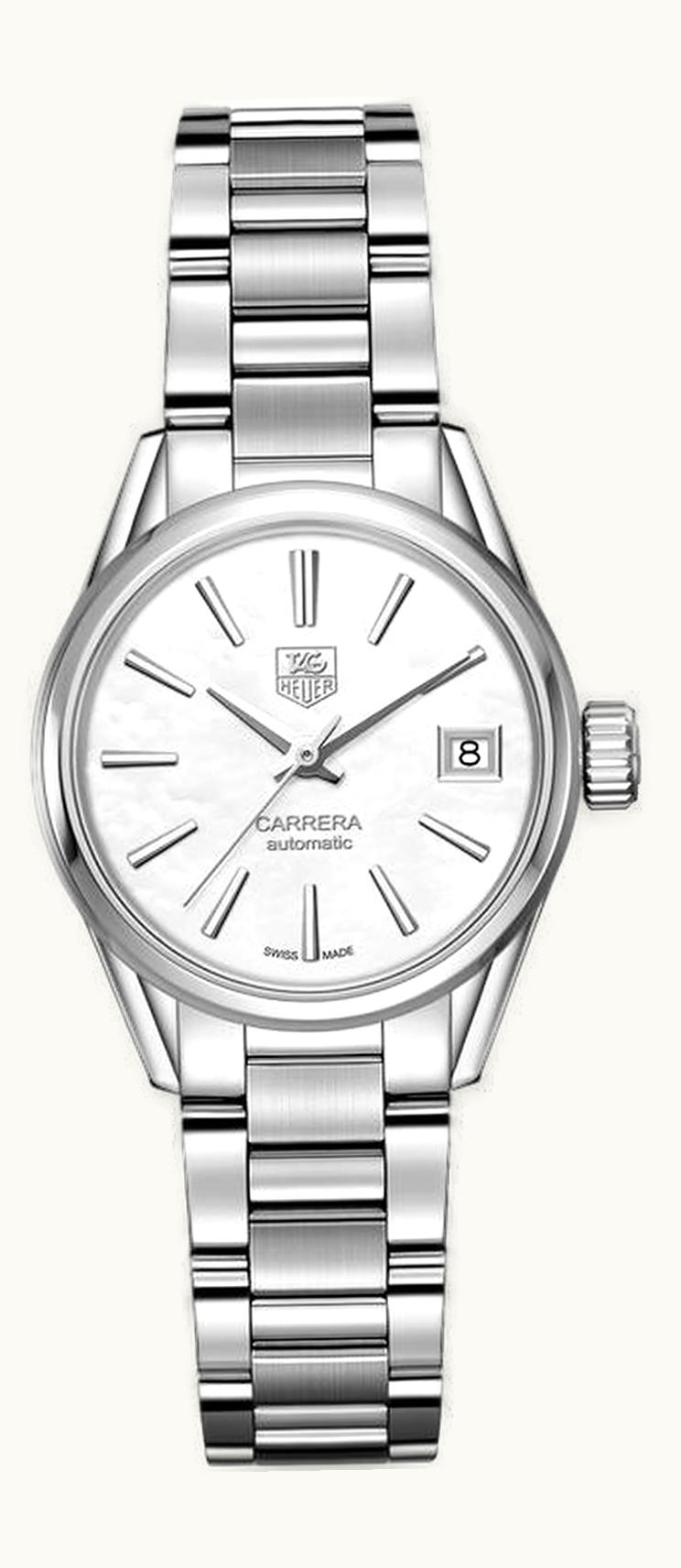 TAG Heuer Carrera Calibre 9 28 Stainless Steel / MOP / Bracelet