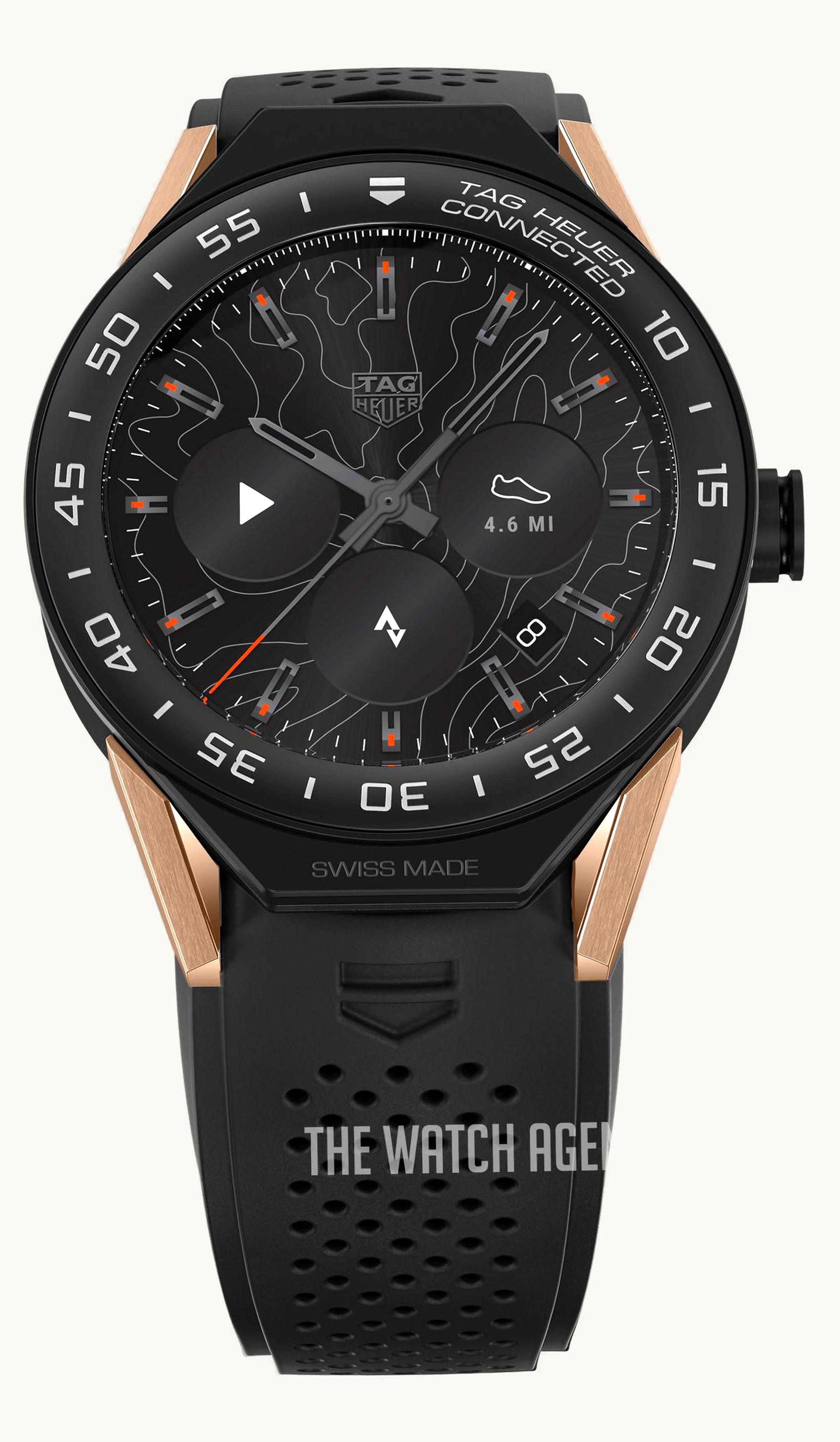TAG Heuer Carrera Connected Modular 45 Titanium / Ceramic / Black Rubber