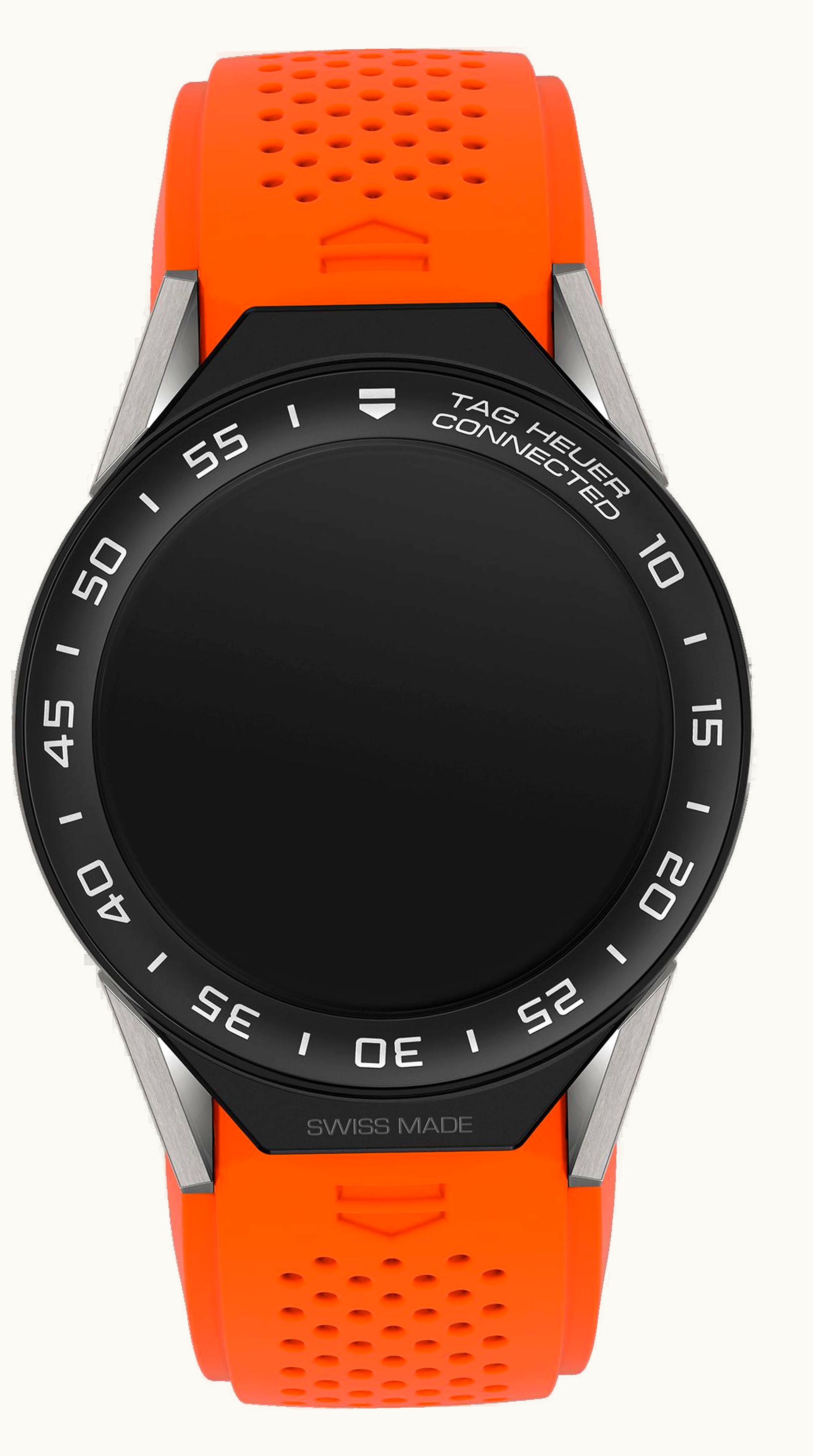 TAG Heuer Carrera Connected Modular 45 Titanium / Ceramic / Orange Rubber