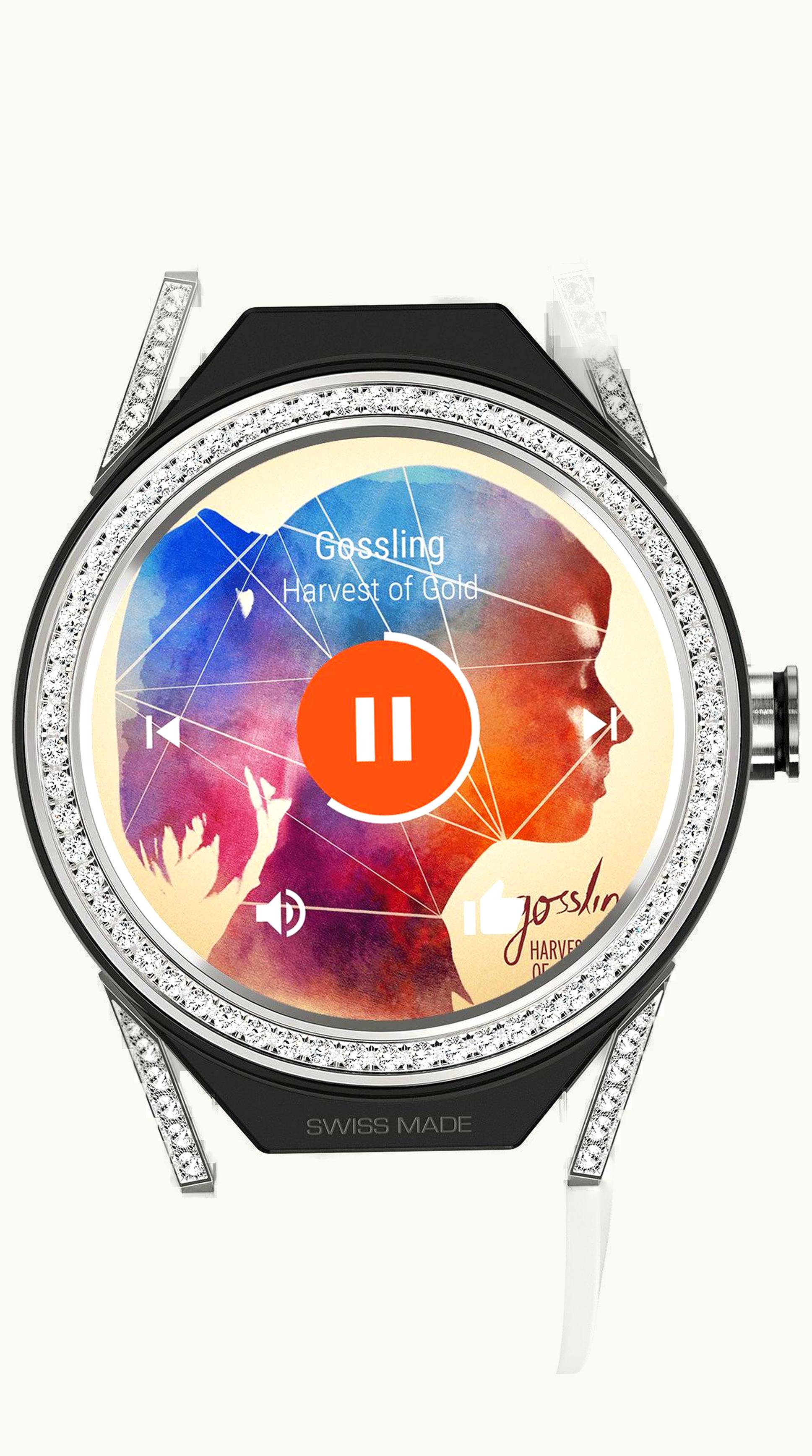 TAG Heuer Carrera Connected Modular 45 Titanium / Diamond Lugs / Diamond / White Rubber