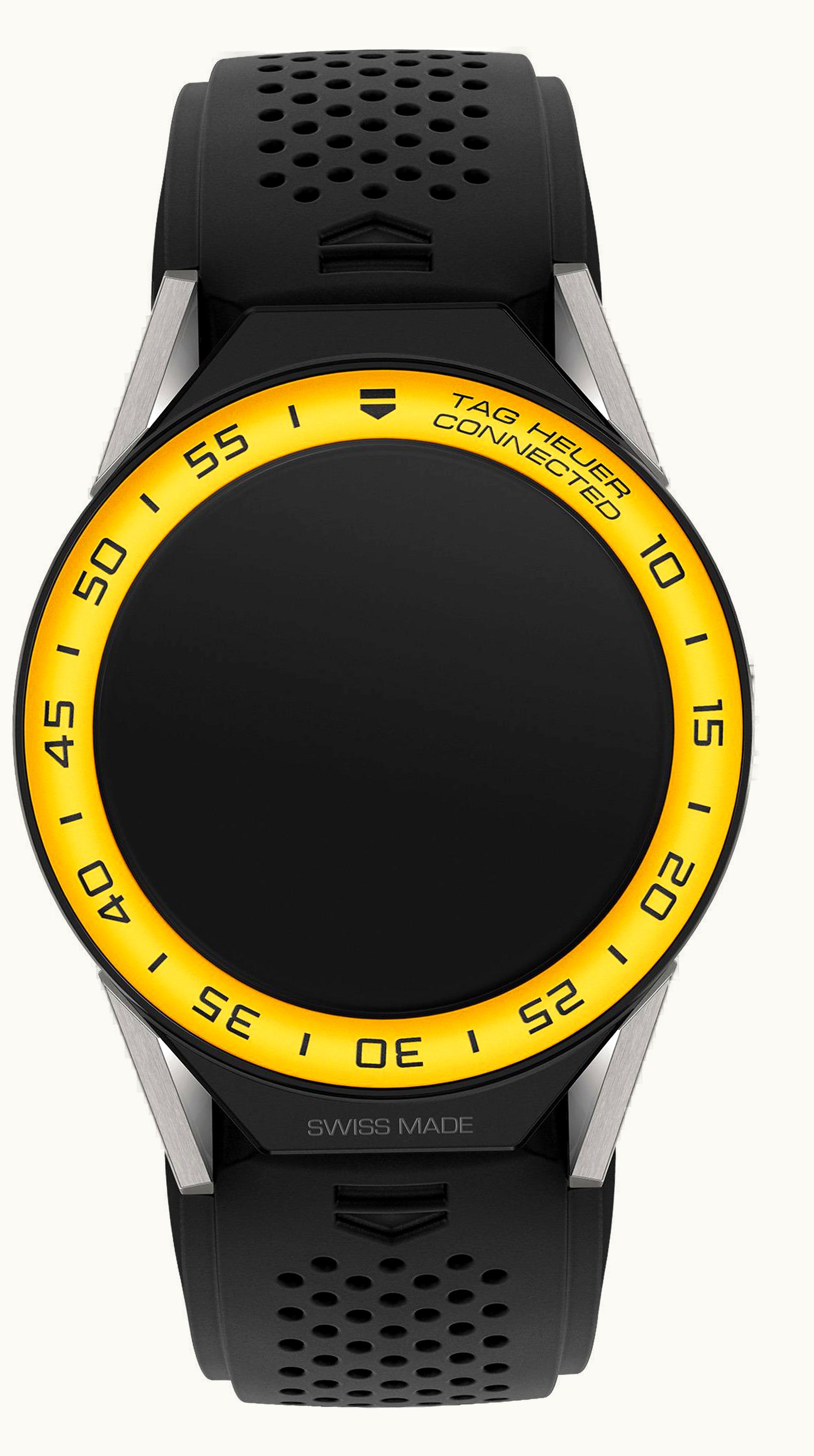 TAG Heuer Carrera Connected Modular 45 Titanium / Yellow Aluminum / Black Rubber