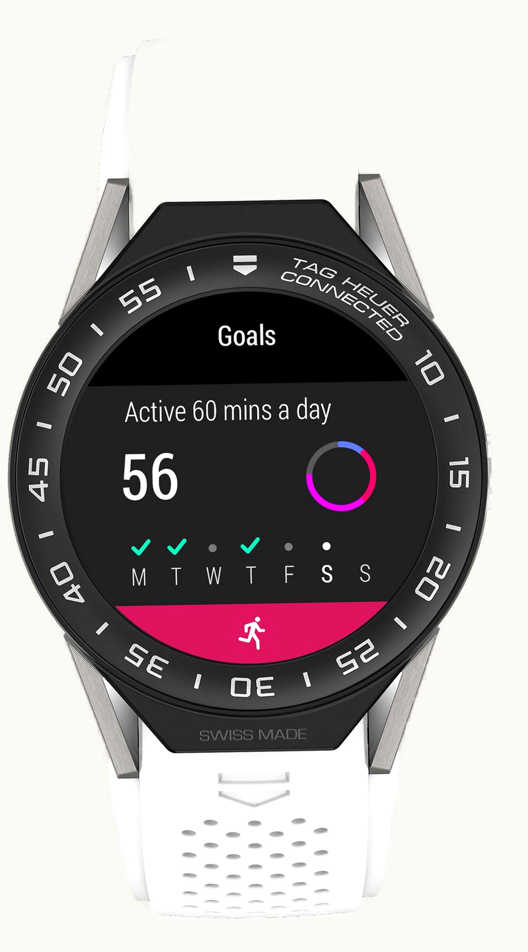 TAG Heuer Carrera Connected Modular 45 Titanium / Ceramic / White Rubber