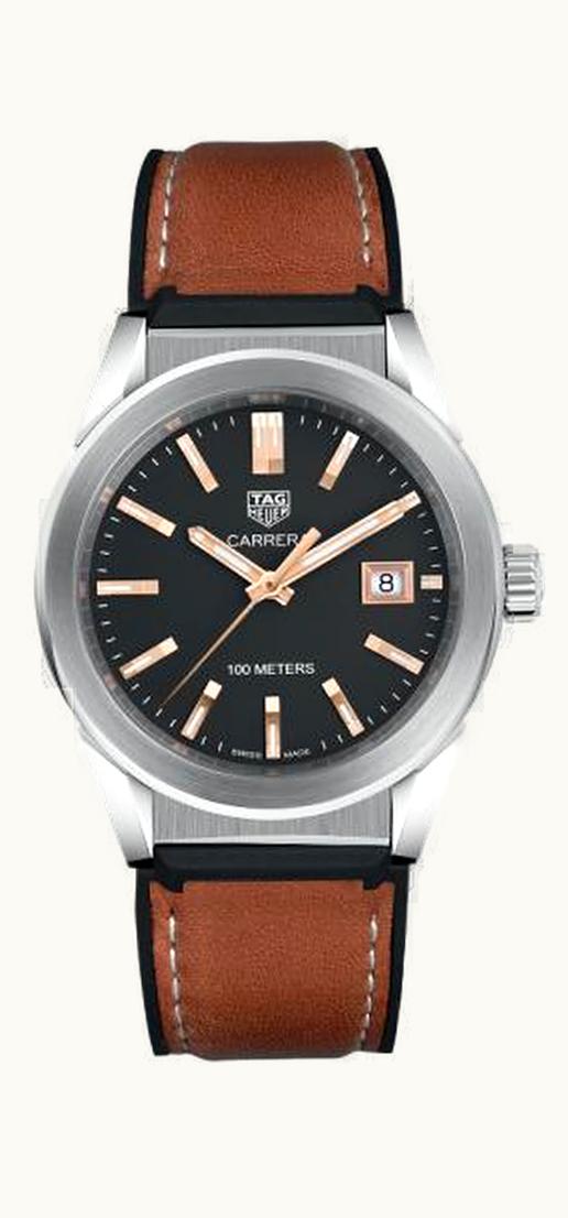 TAG Heuer Carrera Connected Modular 45 Titanium / Green Aluminum / Black Calf