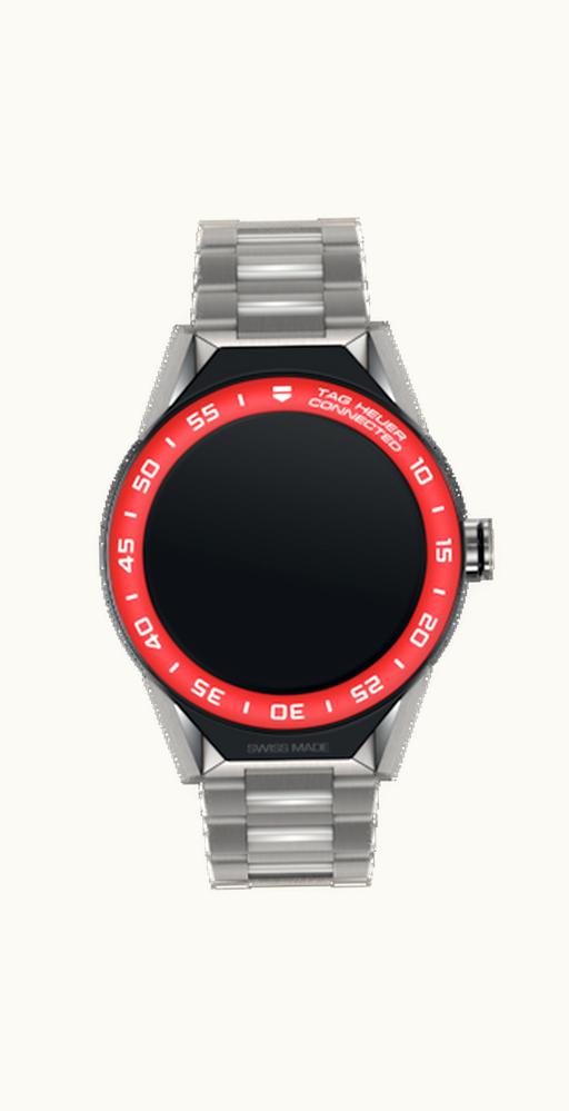 TAG Heuer Carrera Connected Modular 45 Titanium / Red Aluminum / Bracelet