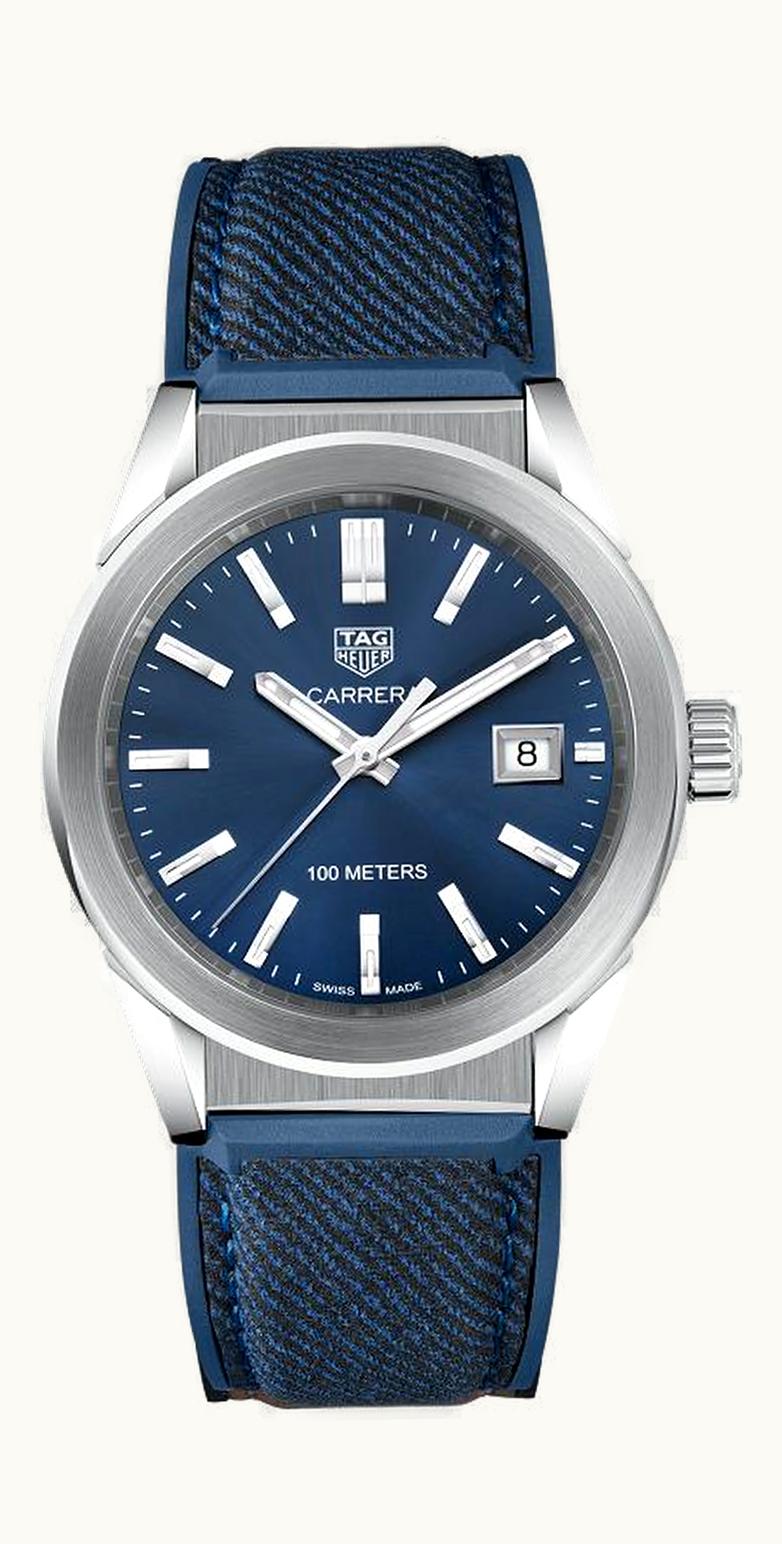 TAG Heuer Carrera Quartz 36 Stainless Steel / Blue / Canvas