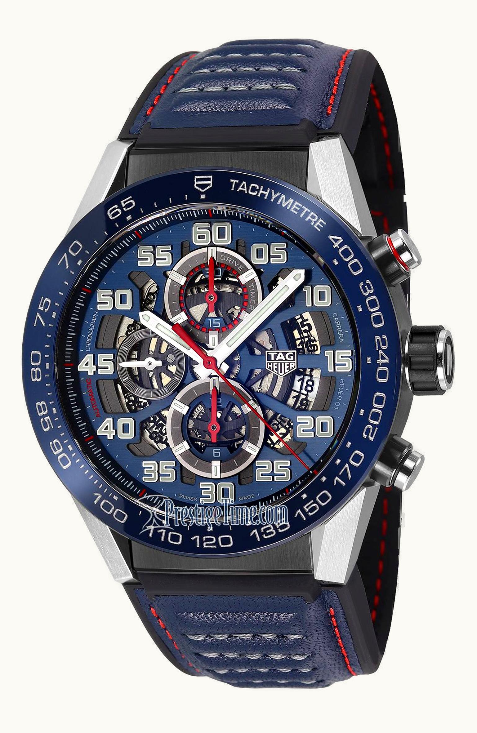 TAG Heuer Carrera Calibre Heuer 01 45 Stainless Steel / Skeleton / Red Bull Racing Special Edition