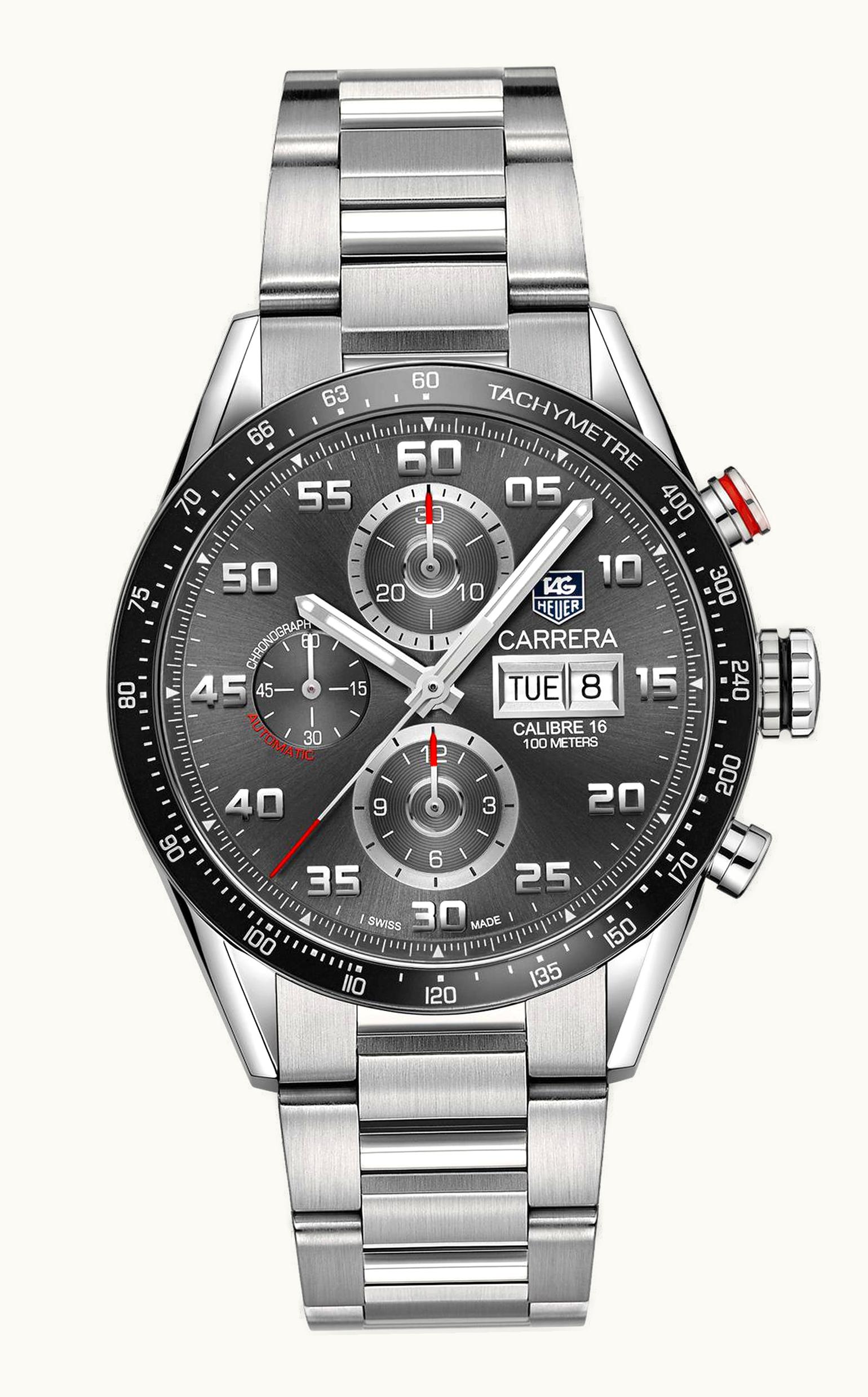TAG Heuer Carrera Calibre 16 Day Date 43 Stainless Steel /