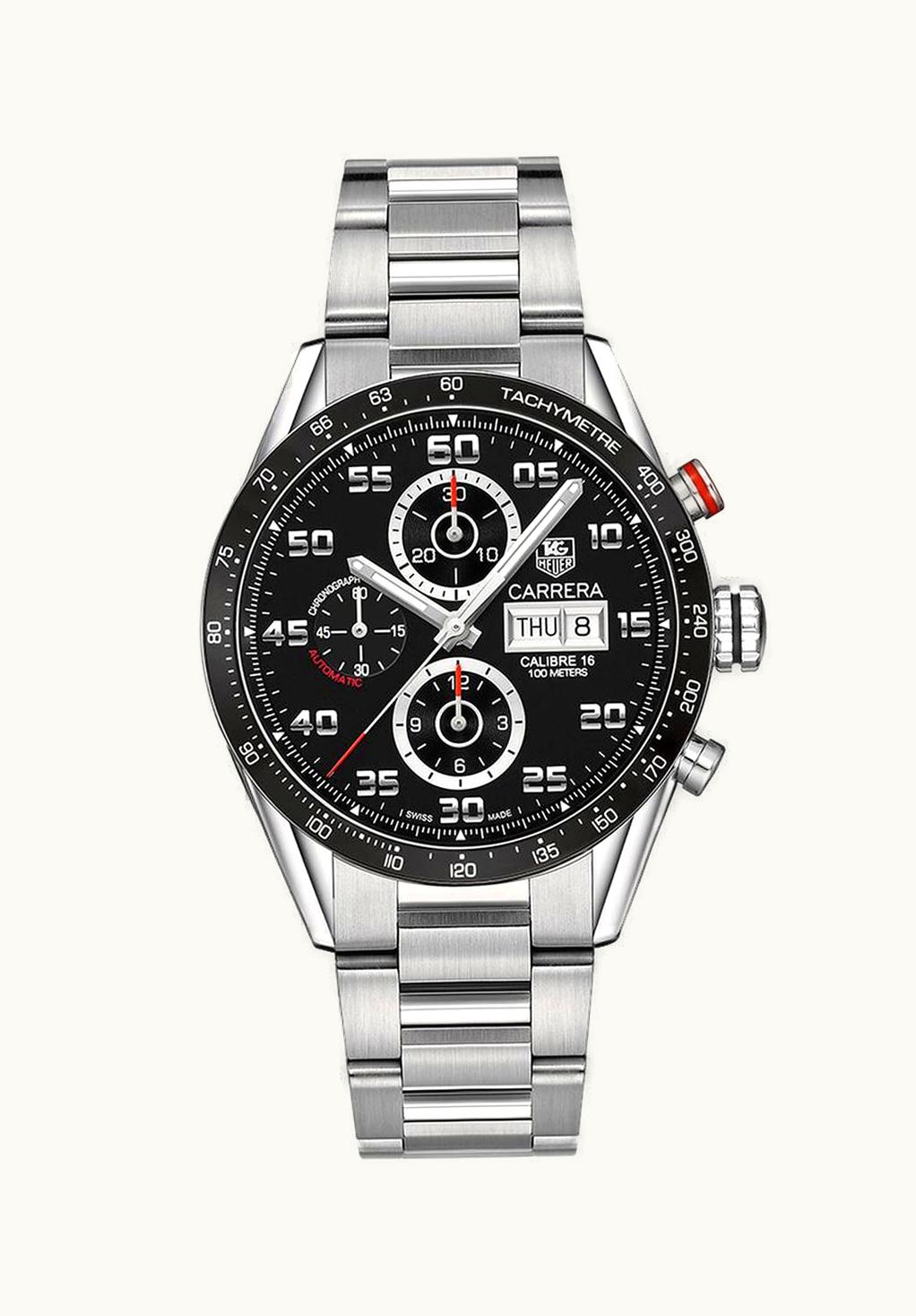 TAG Heuer Carrera Calibre 16 41 Stainless Steel / Black Retro / Fangio