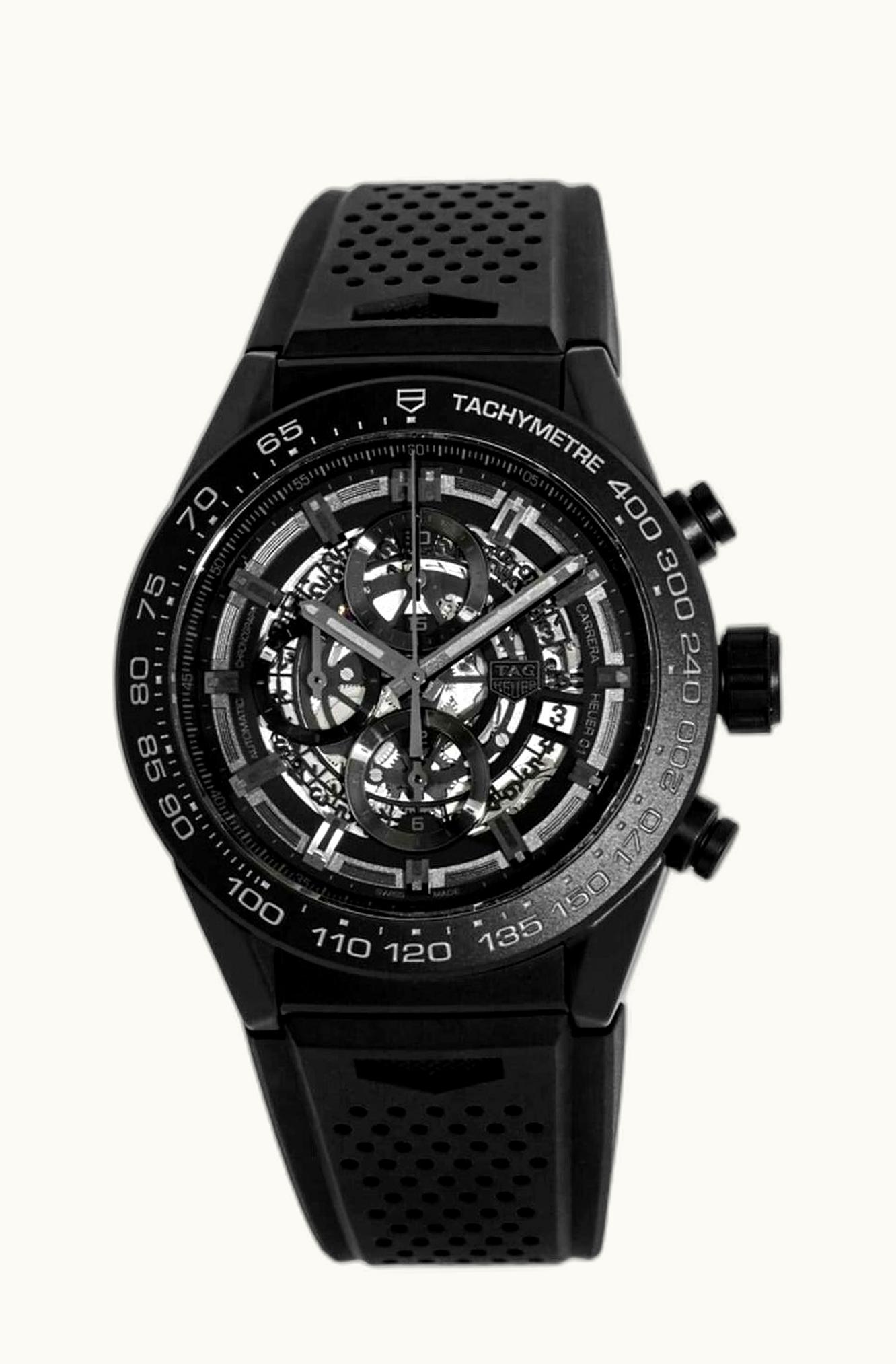 TAG Heuer Carrera Calibre Heuer 01 45 Ceramic / Skeleton / Calf