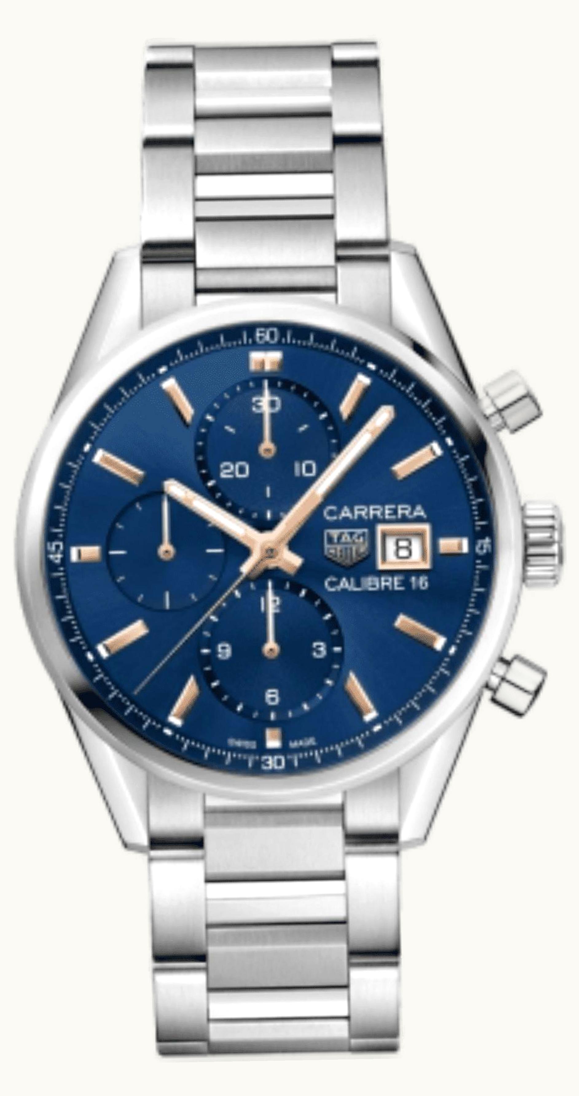 TAG Heuer Calibre 16 41 Stainless Steel / Blue / Bracelet