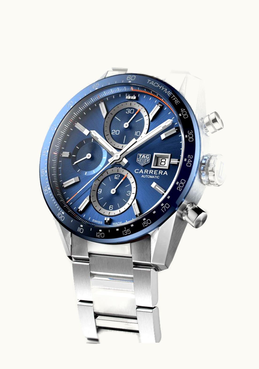 TAG Heuer Carrera Calibre 16 41 Stainless Steel / Blue / Calf