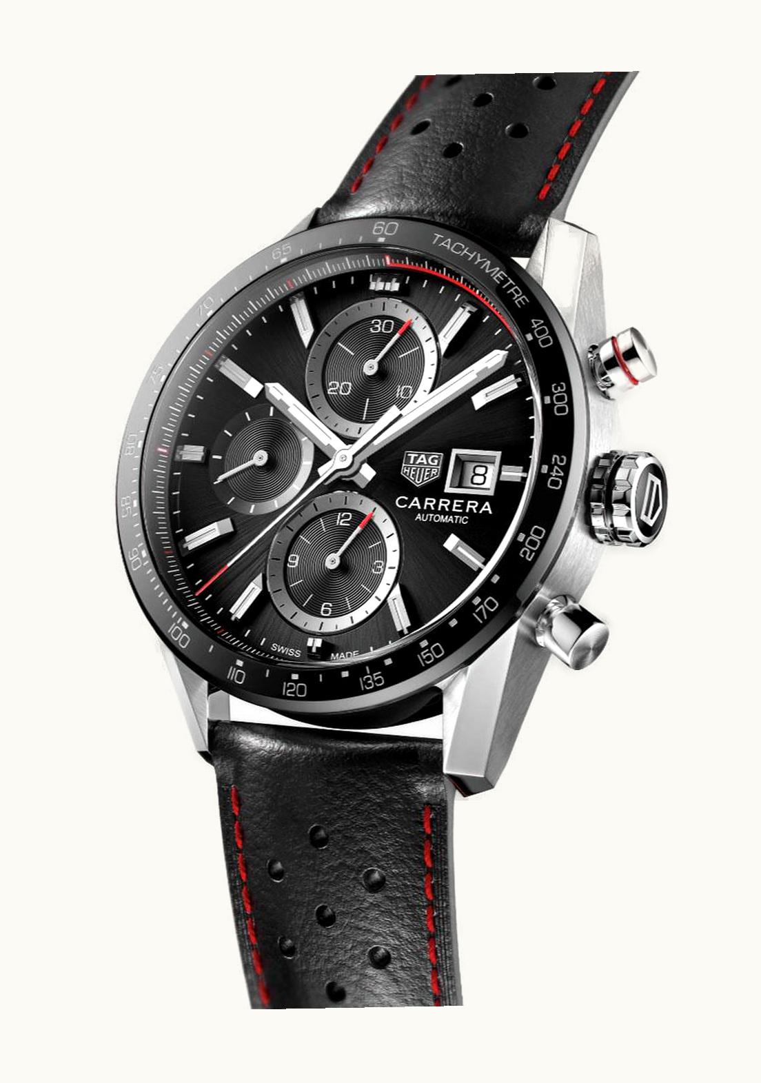 TAG Heuer Carrera Calibre 16 41 Stainless Steel / Black / Calf