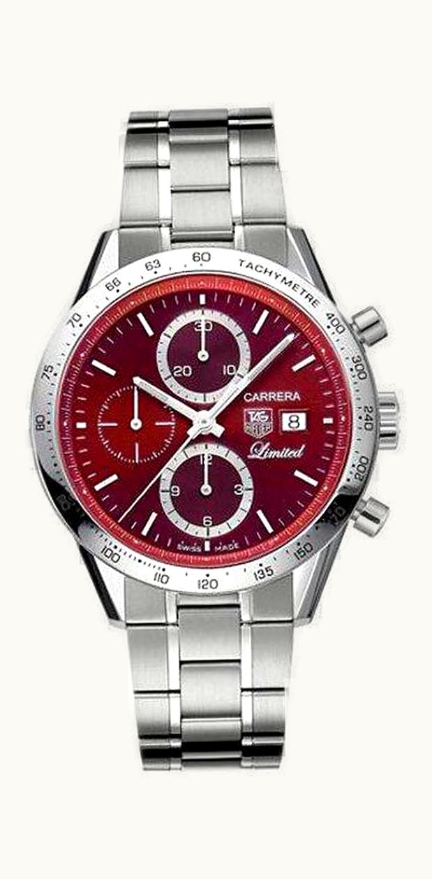 TAG Heuer Carrera Calibre 16 41 Stainless Steel / Burgundy / Japan