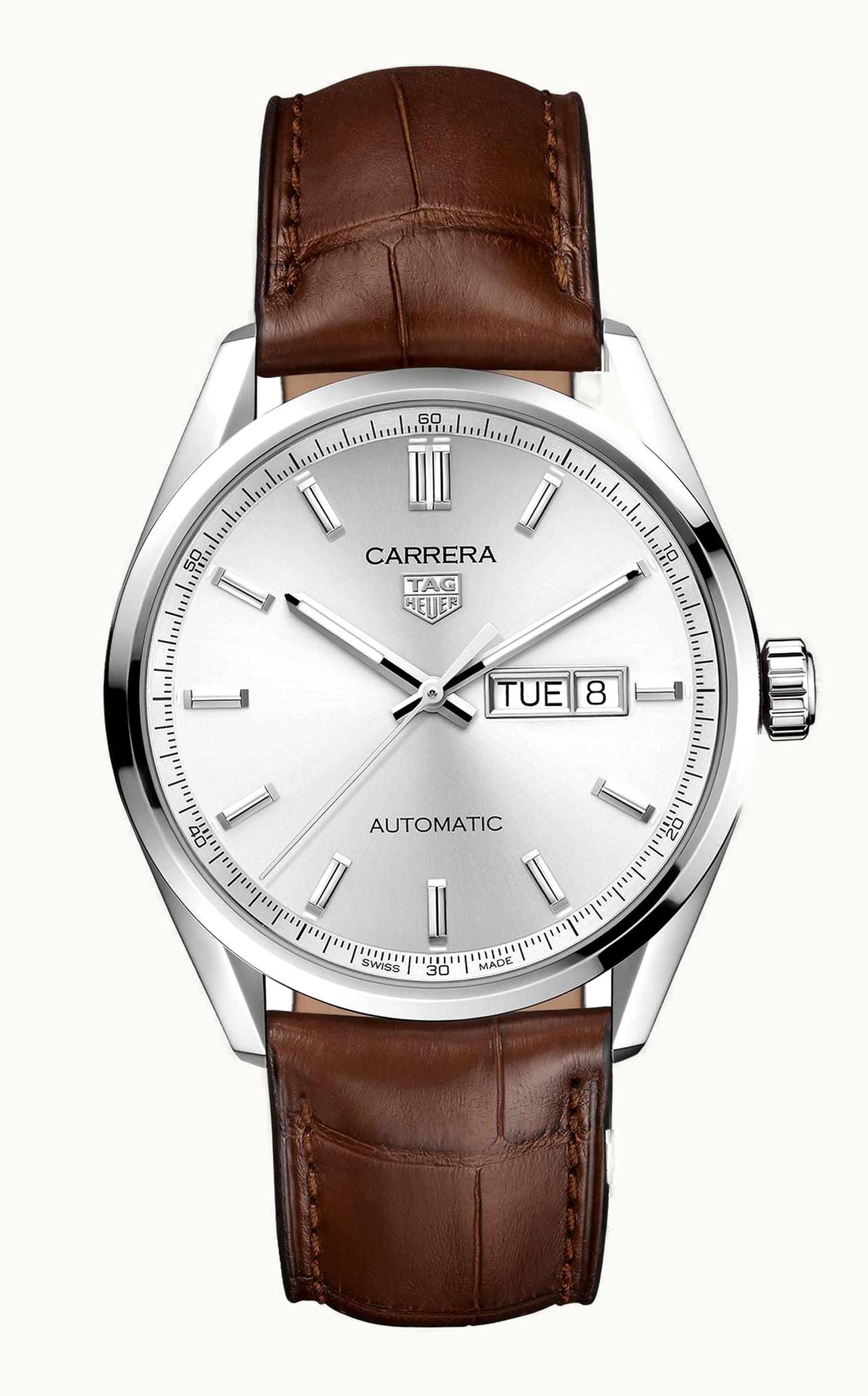 TAG Heuer Carrera Automatic Stainless Steel / Silver / Alligator