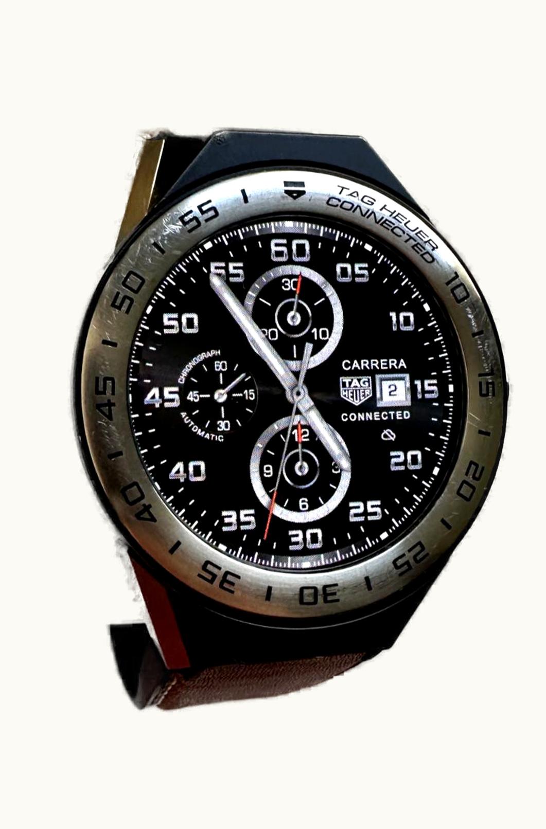 TAG Heuer Carrera Connected Modular 45 Titanium / Stainless Steel / Black Rubber