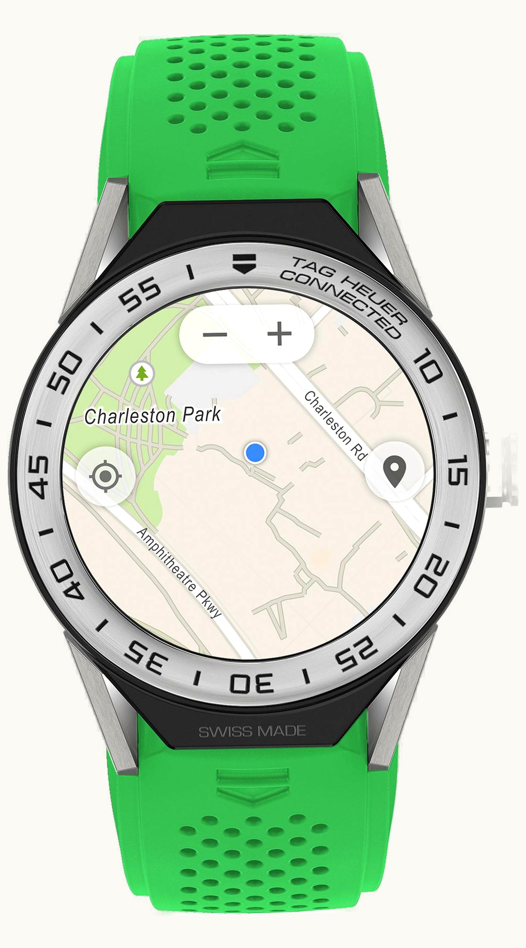 TAG Heuer Carrera Connected Modular 45 Titanium / Stainless Steel / Yellow Rubber