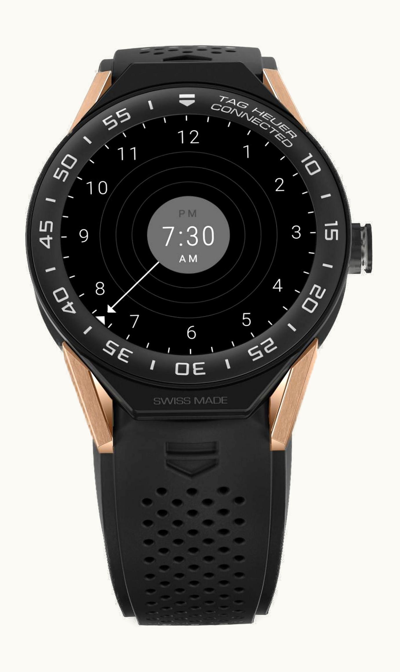 TAG Heuer Carrera Connected Modular 45 Black Titanium / Rose Gold / Ceramic Bracelet