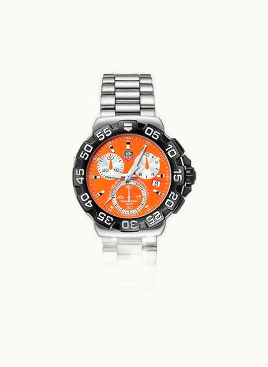 TAG Heuer Formula 1 Quartz Chronograph 41 Stainless Steel / Orange / Bracelet