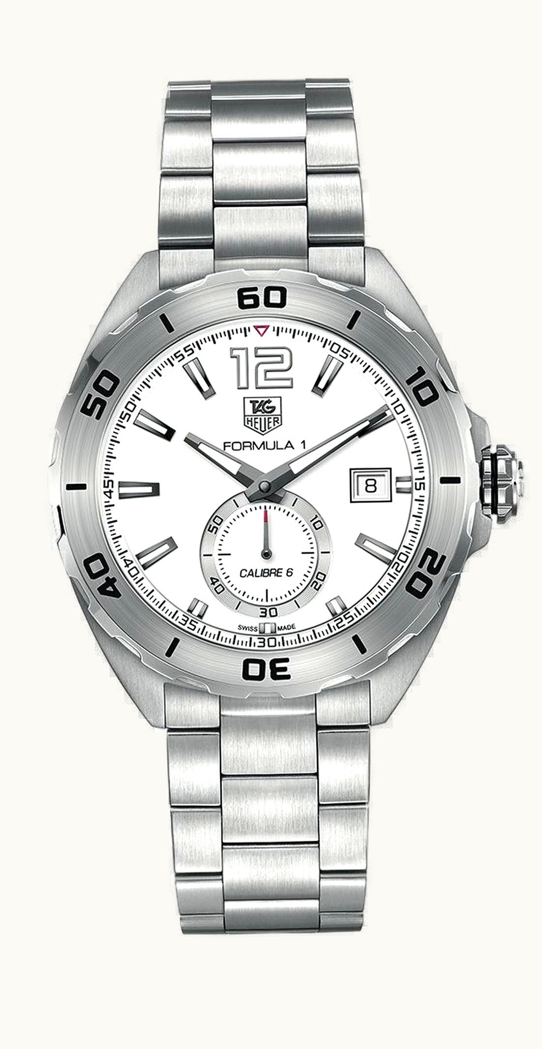 TAG Heuer Formula 1 Calibre 6 43 Stainless Steel / White / Bracelet