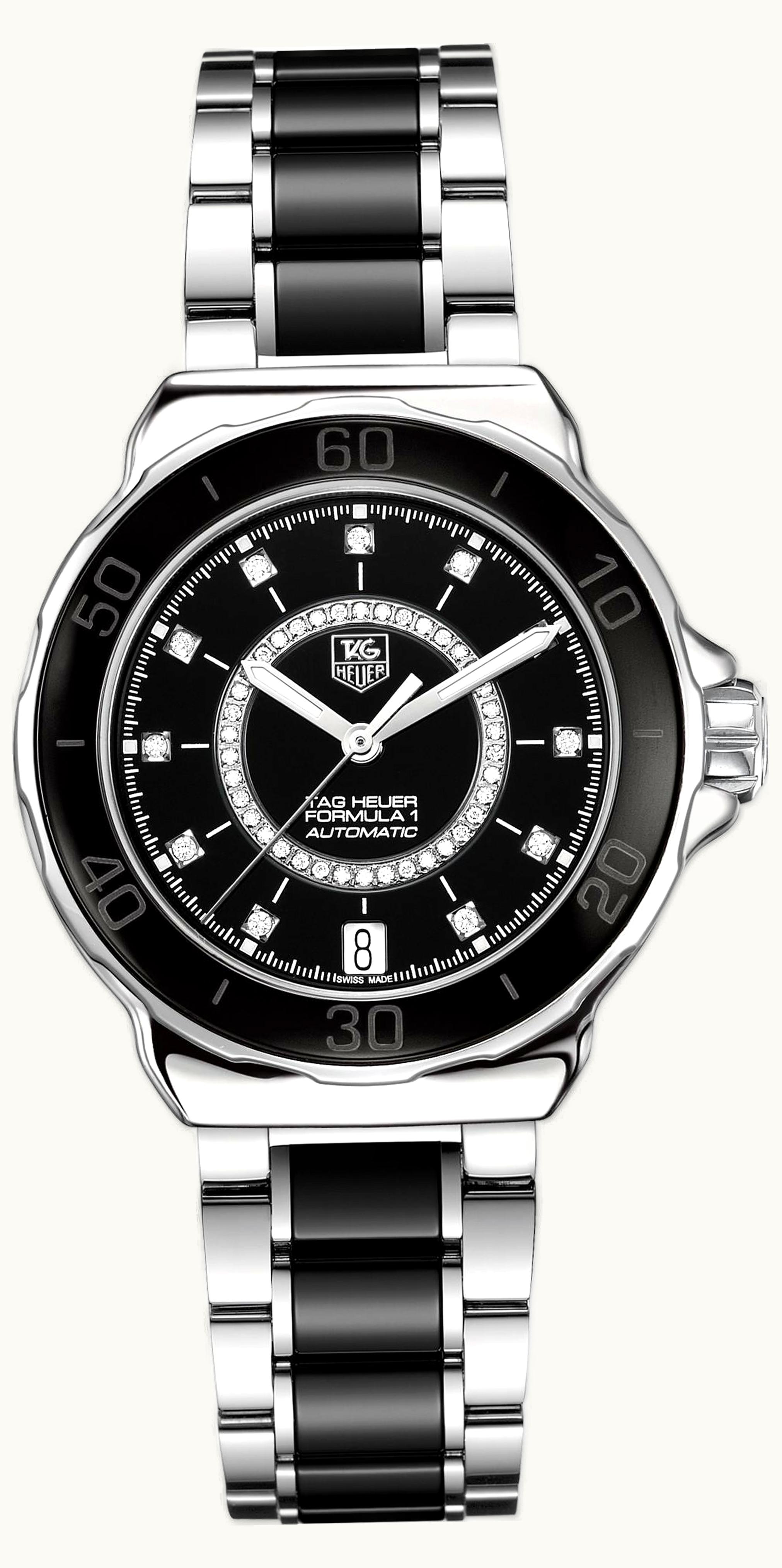 TAG Heuer Formula 1 Calibre 5 37 Stainless Steel / Black - Diamond / Bracelet
