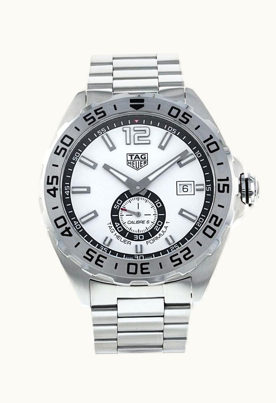 TAG Heuer Formula 1 Calibre 6 43 Stainless Steel / White / Bracelet