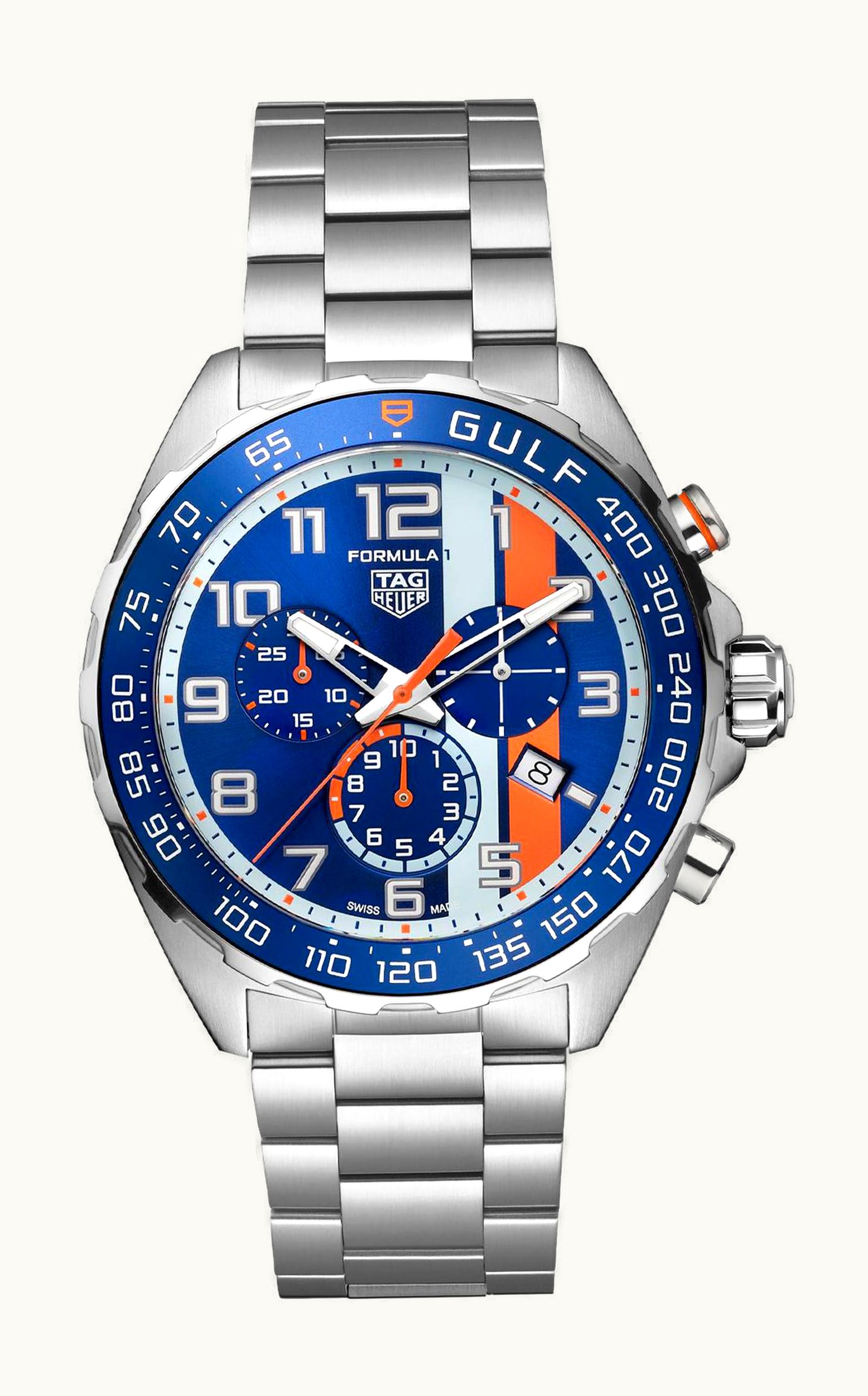 TAG Heuer Formula 1 Chronograph Quartz Stainless Steel / Blue Gulf