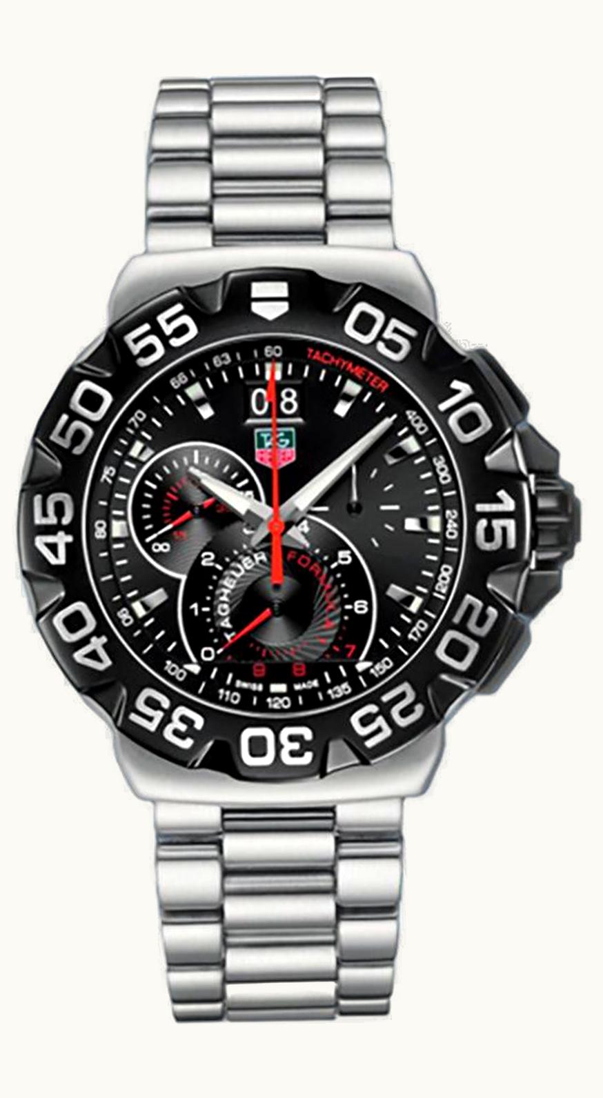 TAG Heuer Formula 1 Quartz Chronograph Big Date 44 Stainless Steel / Black / Bracelet