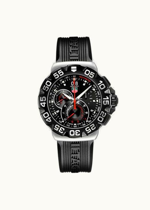 TAG Heuer Formula 1 Quartz Chronograph Big Date 44 Stainless Steel / Black / Rubber