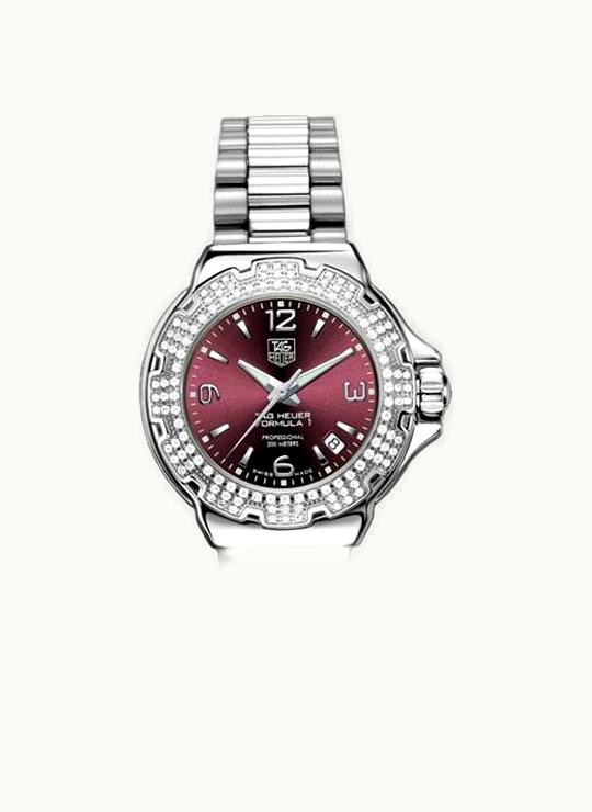 TAG Heuer Formula 1 Quartz 37 Stainless Steel / Diamond / Purple / Bracelet