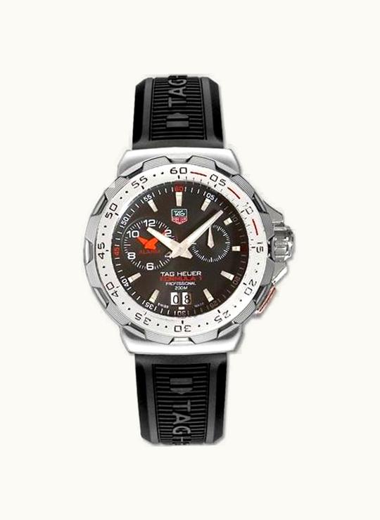 TAG Heuer Formula 1 Alarm 41 Stainless Steel / Black / Rubber
