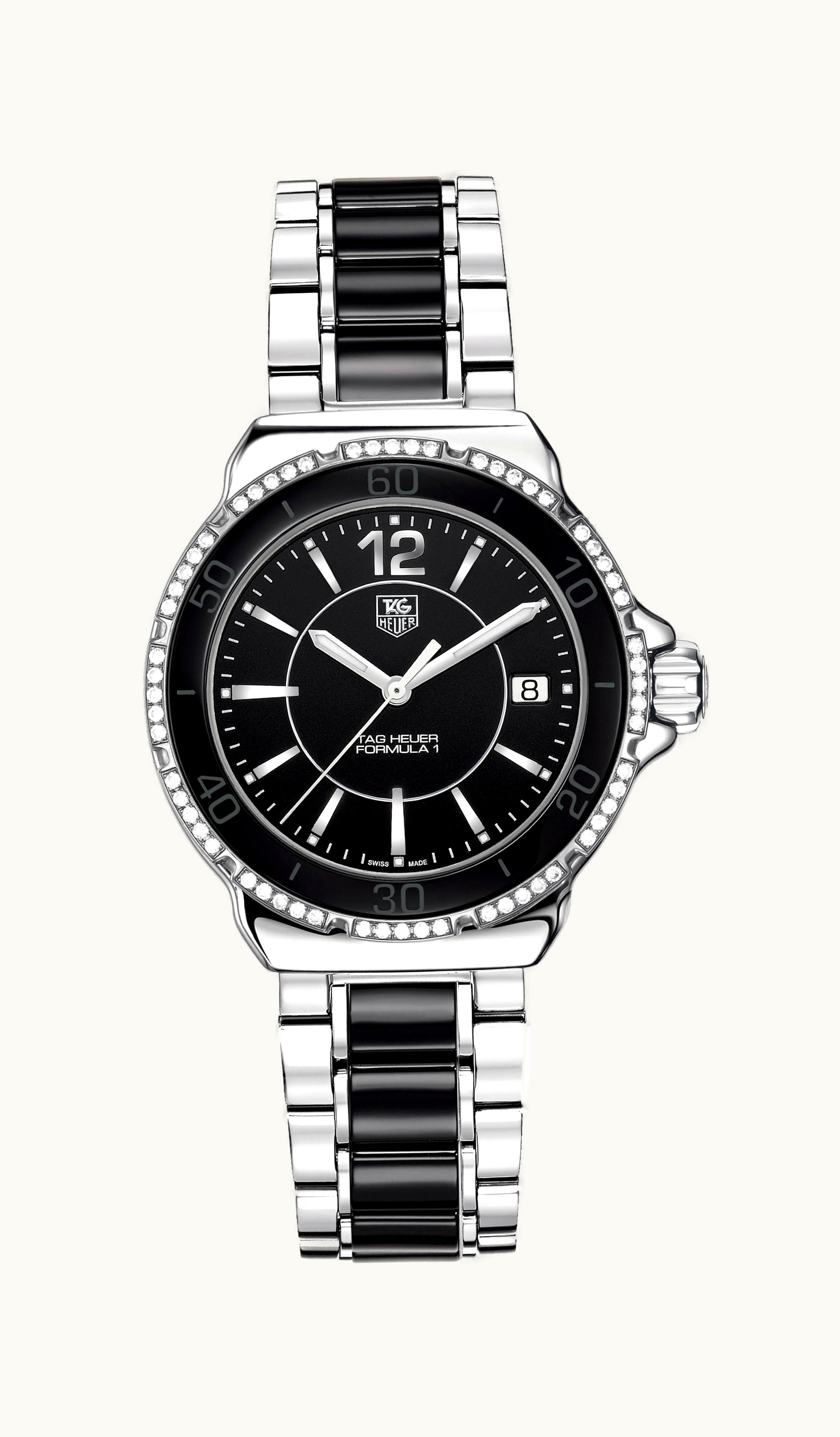 TAG Heuer Formula 1 Quartz 37 Stainless Steel / Diamond / Black / Bracelet