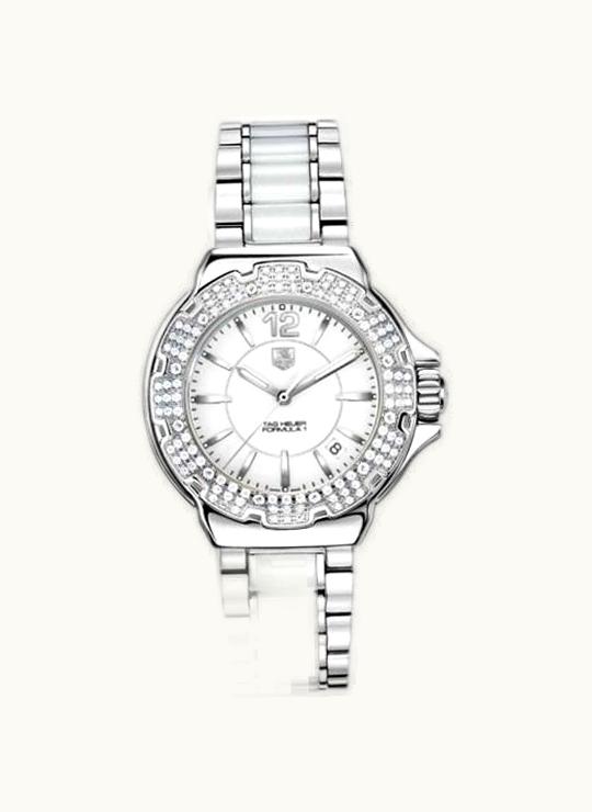 TAG Heuer Formula 1 Quartz 37 Stainless Steel / Diamond / White / Bracelet