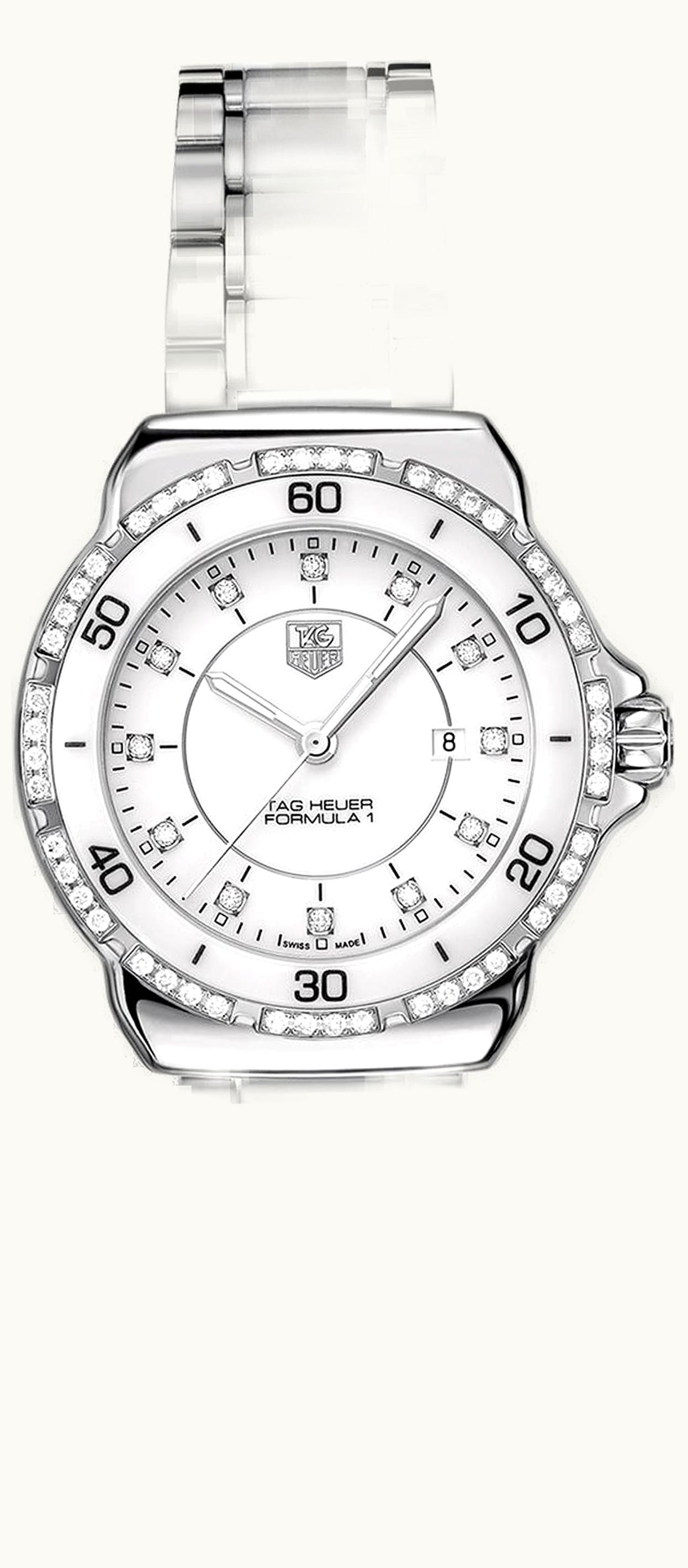 TAG Heuer Formula 1 32 Stainless Steel / Diamond / White / Bracelet