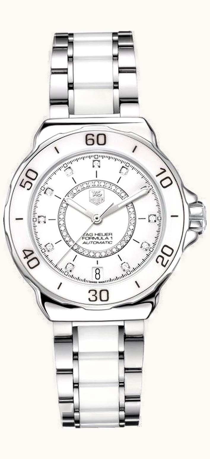 TAG Heuer Formula 1 Calibre 5 37 Stainless Steel / White - Diamond / Bracelet