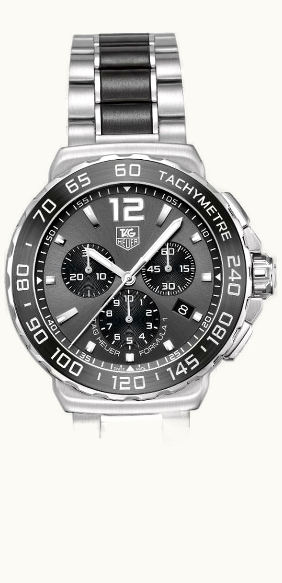 TAG Heuer Formula 1 Quartz Chronograph 42 Stainless Steel / Grey / Bracelet