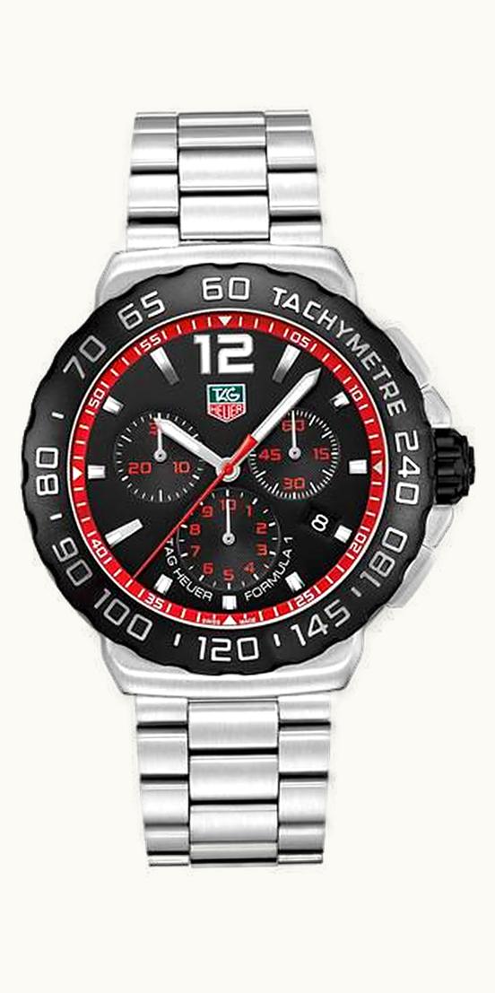 TAG Heuer Formula 1 Quartz Chronograph 42 Stainless Steel / Black / Bracelet