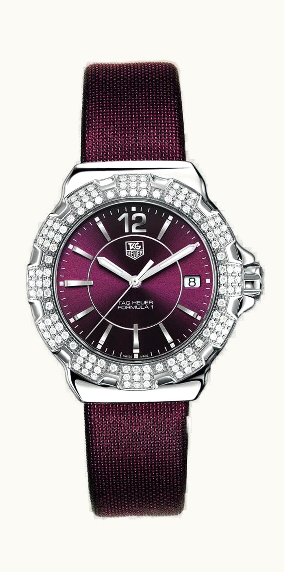 TAG Heuer Formula 1 Quartz 37 Stainless Steel / Diamond / Purple / Fabric