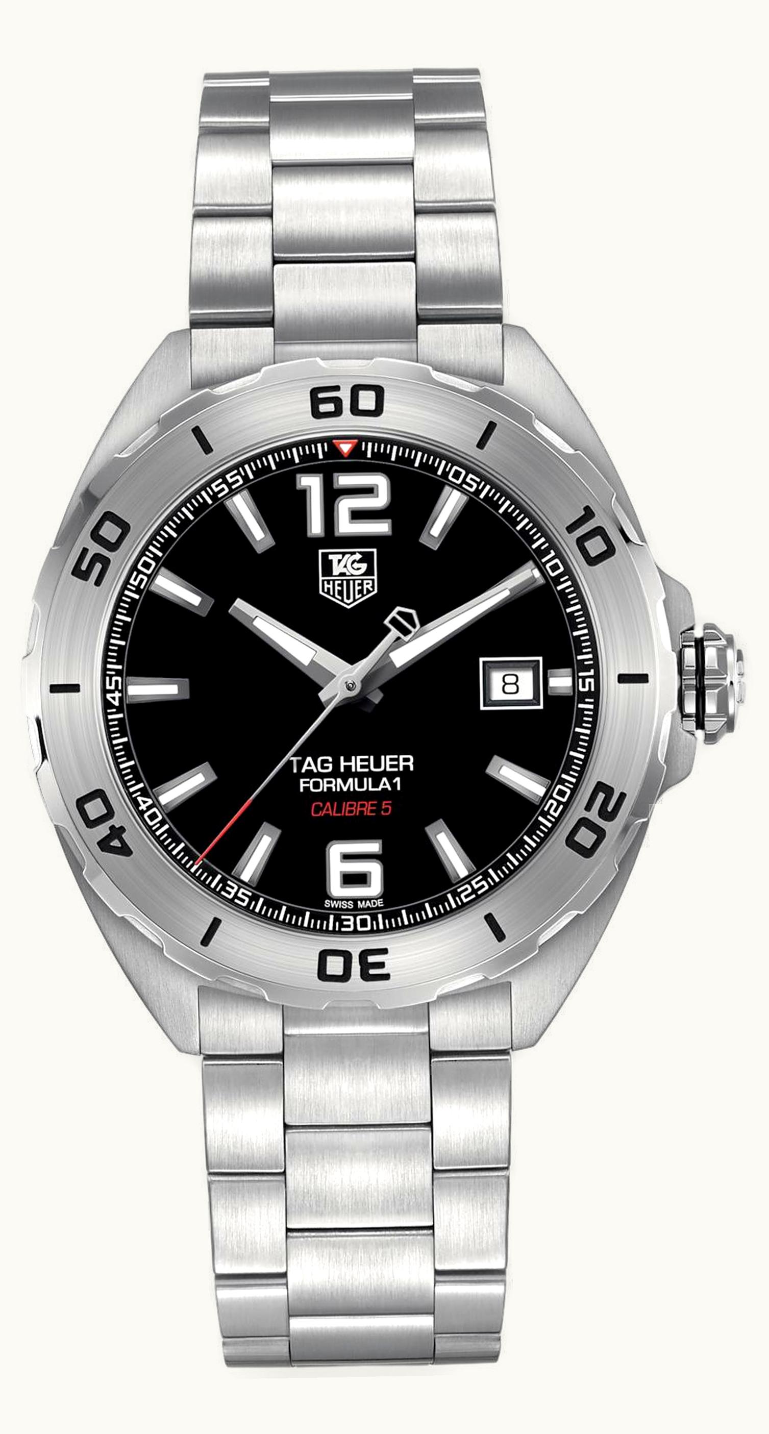 TAG Heuer Formula 1 Calibre 5 41 Stainless Steel / Black / Bracelet