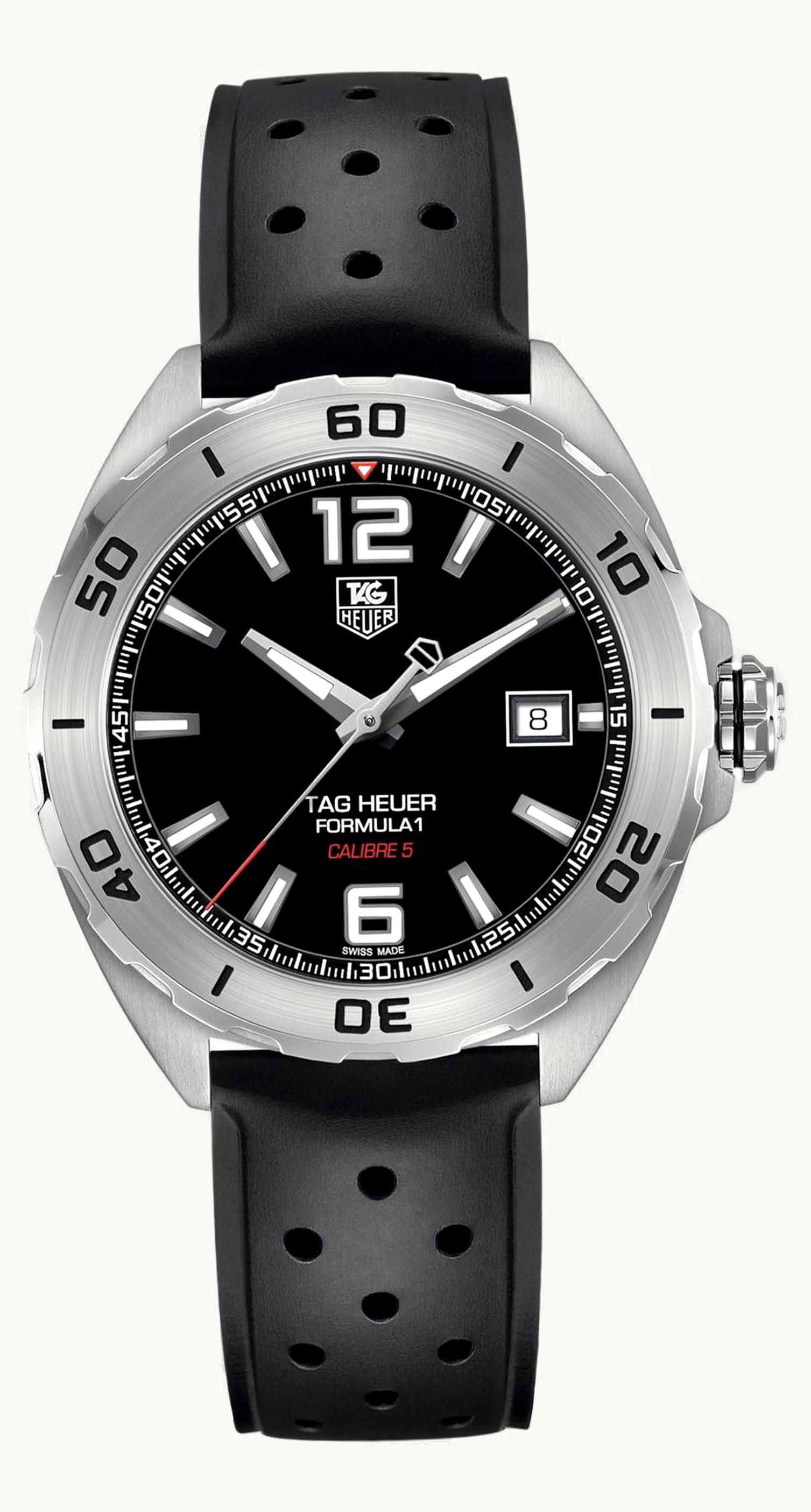 TAG Heuer Formula 1 Calibre 5 41 Stainless Steel / Black / Rubber