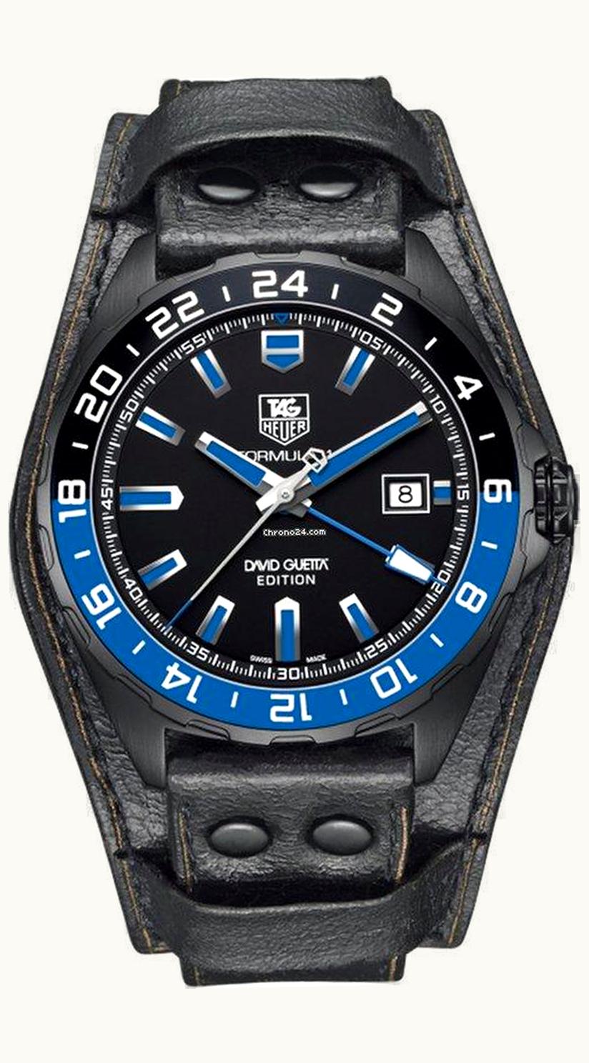 TAG Heuer Formula 1 Calibre 7 GMT 41 Titanium PVD / David Guetta / Bund