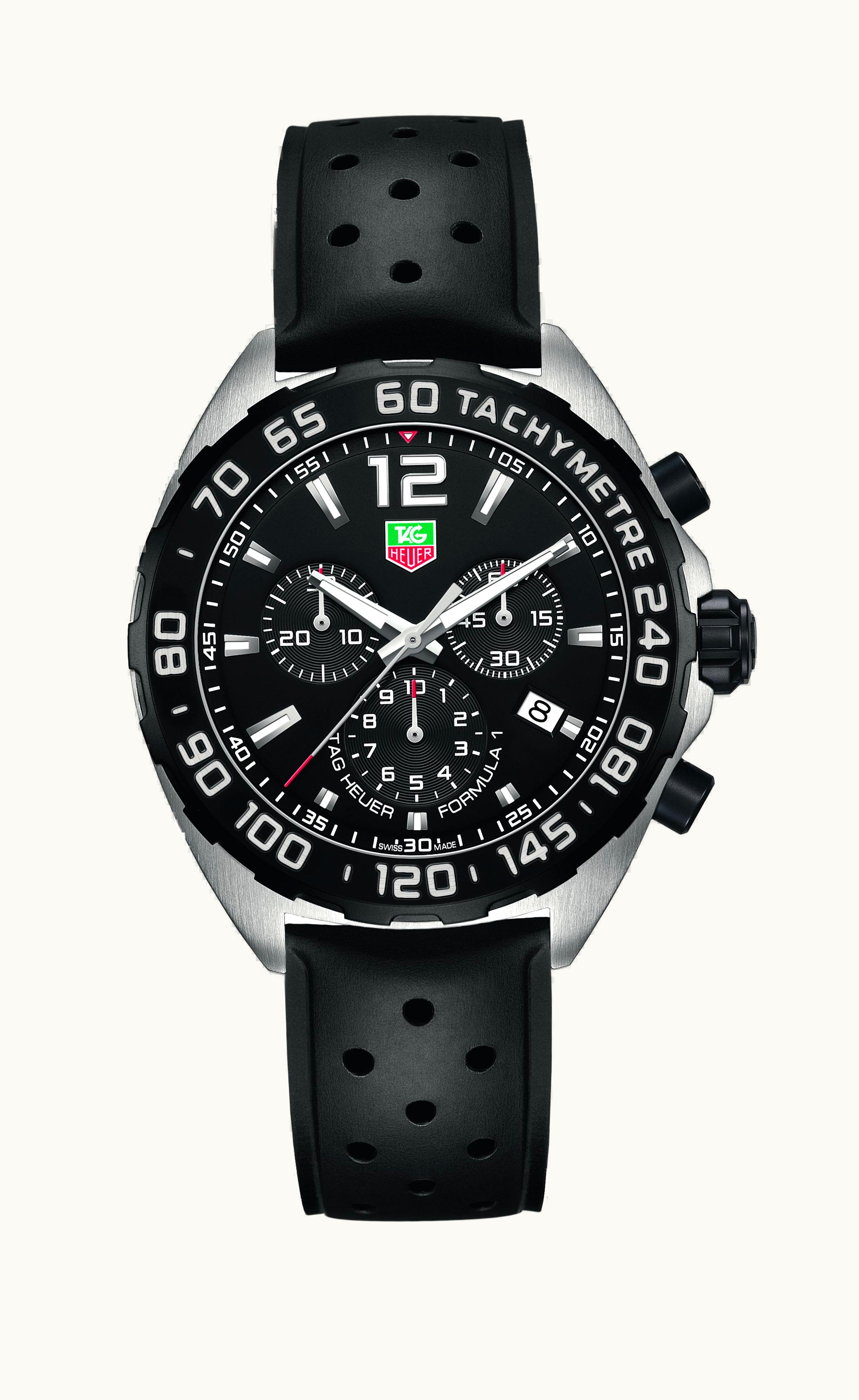 TAG Heuer Formula 1 Chronograph Quartz 42 Stainless Steel / Black / Rubber