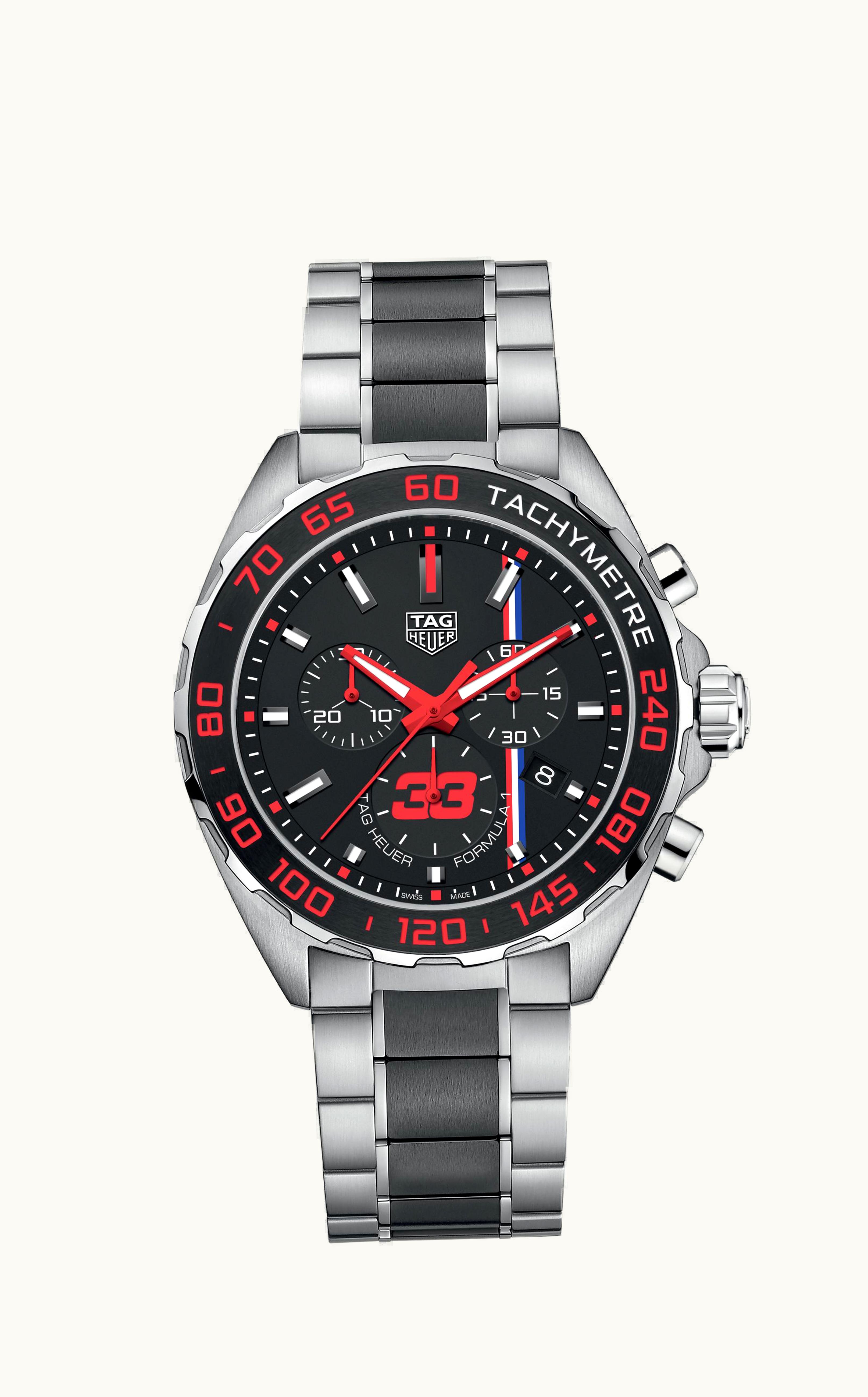 TAG Heuer Formula 1 Chronograph Quartz 43 Stainless Steel / Max Verstappen 2018 / Bracelet