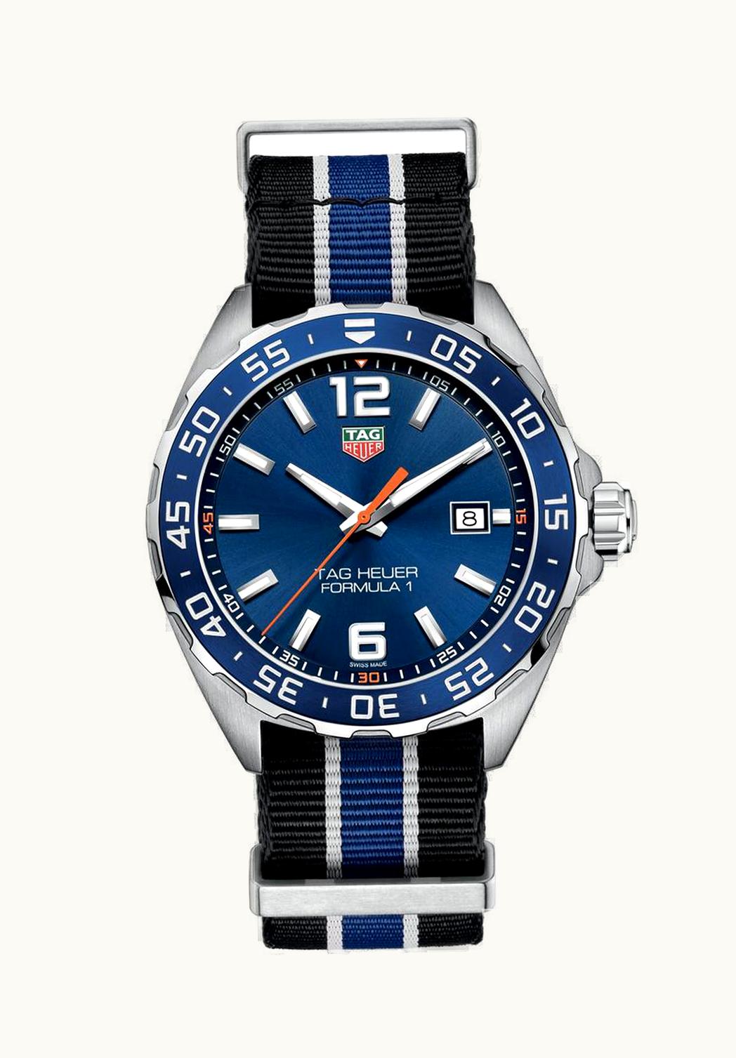 TAG Heuer Formula 1 Quartz 43 Stainless Steel / Blue / NATO