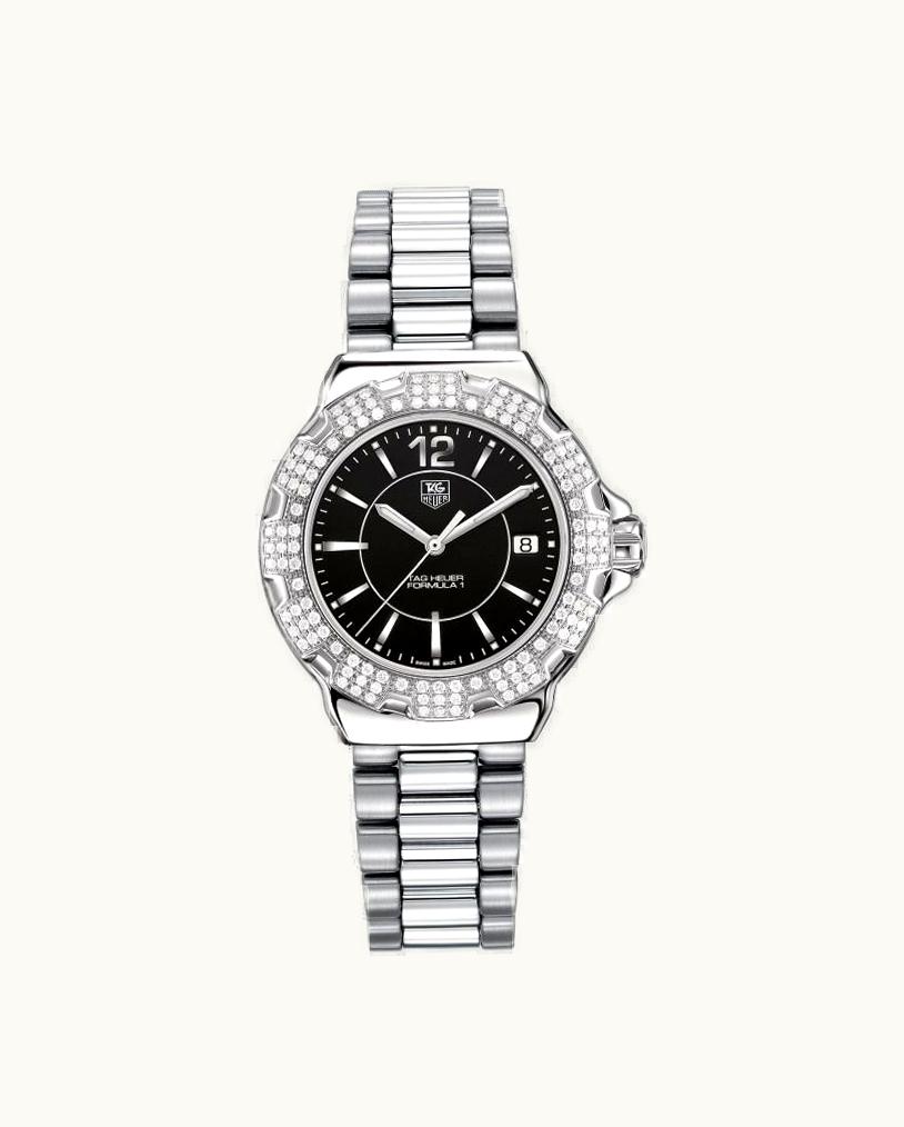 TAG Heuer Formula 1 Quartz 37 Stainless Steel / Diamond / Black / Bracelet