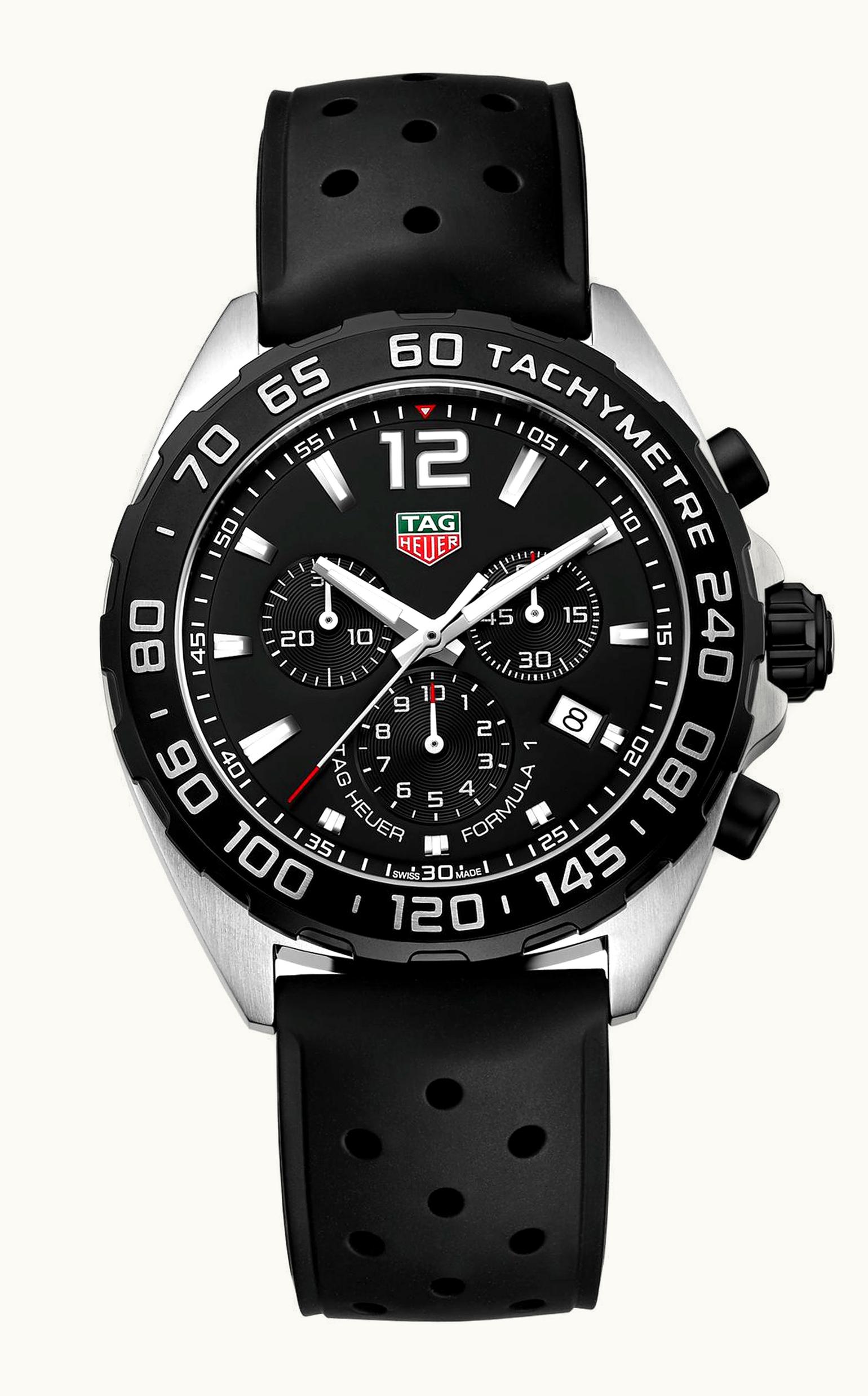 TAG Heuer Formula 1 Chronograph Quartz 43 Stainless Steel / Black / Rubber