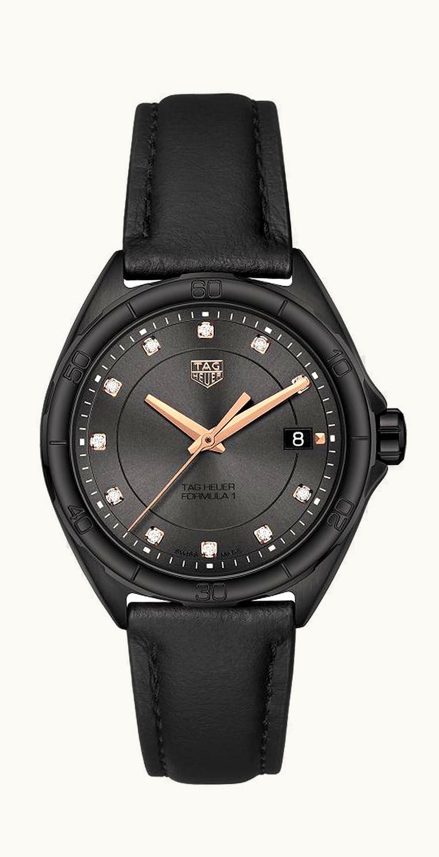 TAG Heuer Formula 1 Quartz 35 PVD / Black - Diamond / Calf