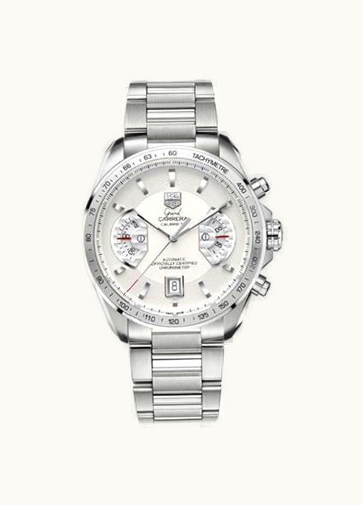 TAG Heuer Grand Carrera Calibre 17 RS 43 Stainless Steel / Silver / Bracelet