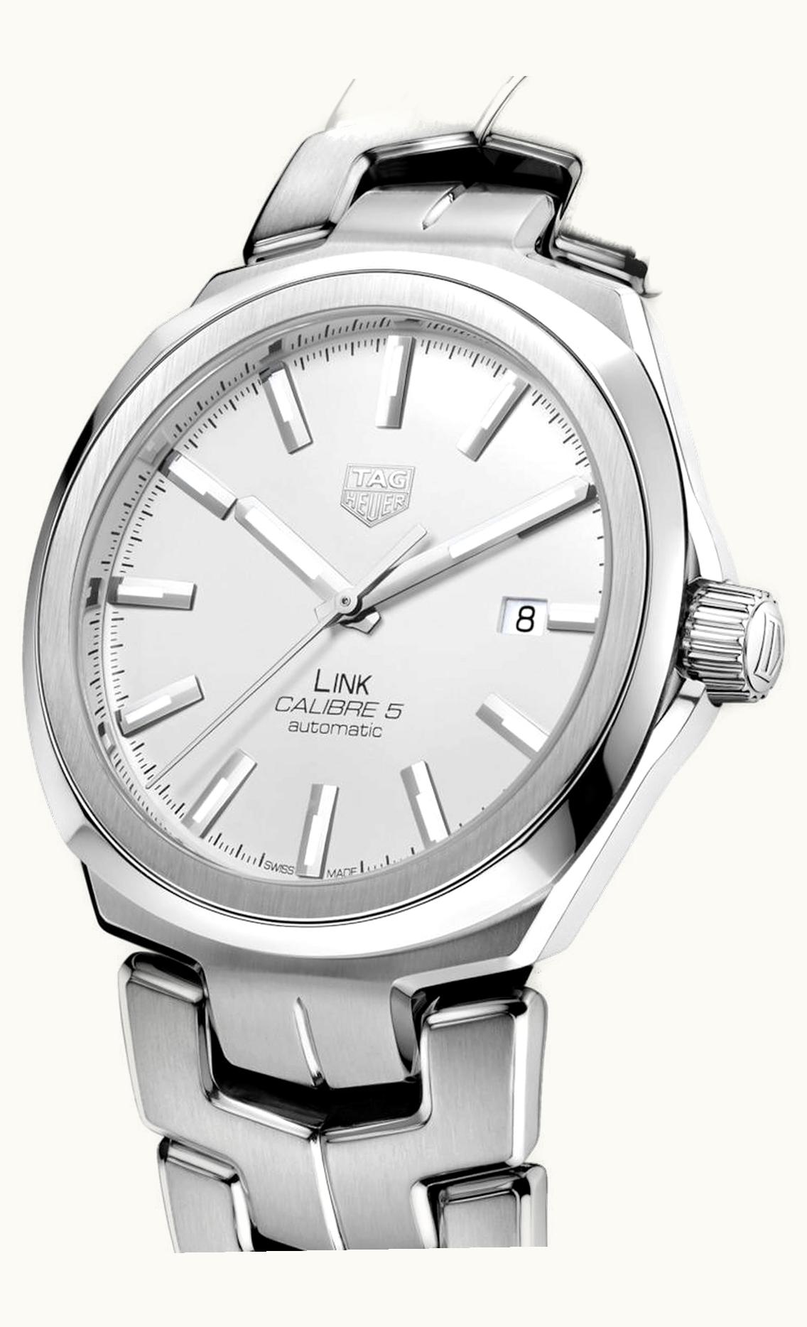 TAG Heuer Link Calibre 5 41 Stainless Steel / Silver / Bracelet